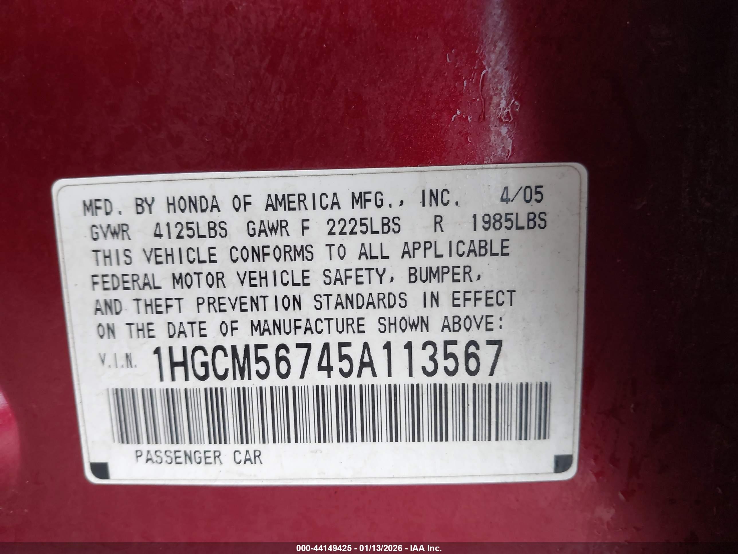 HONDA ACCORD image 9