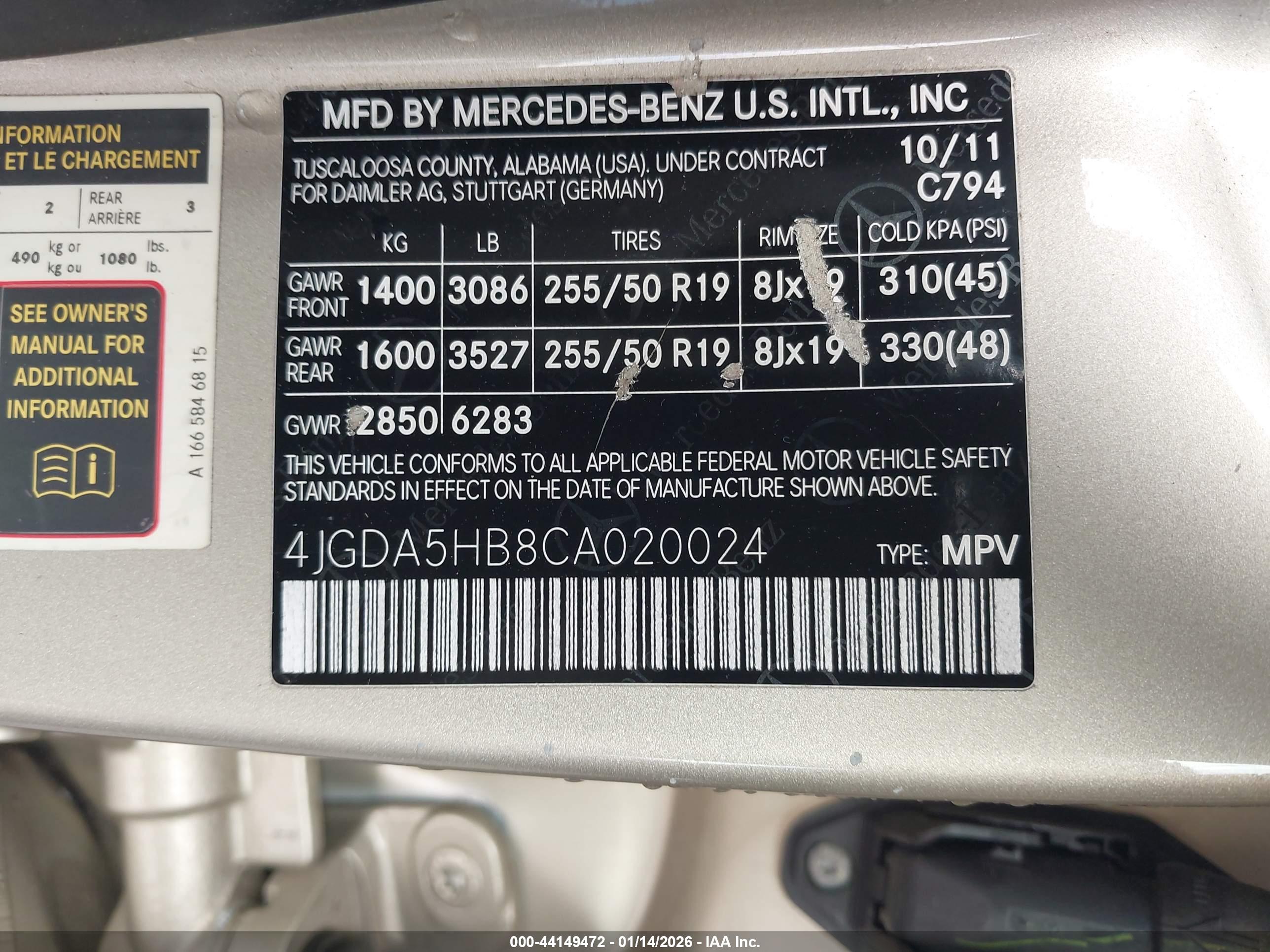 MERCEDES-BENZ ML image 9