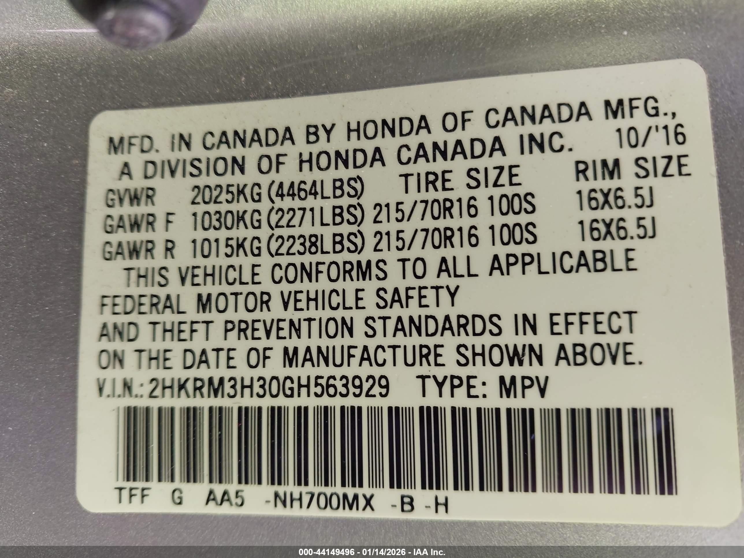 HONDA CR-V image 9