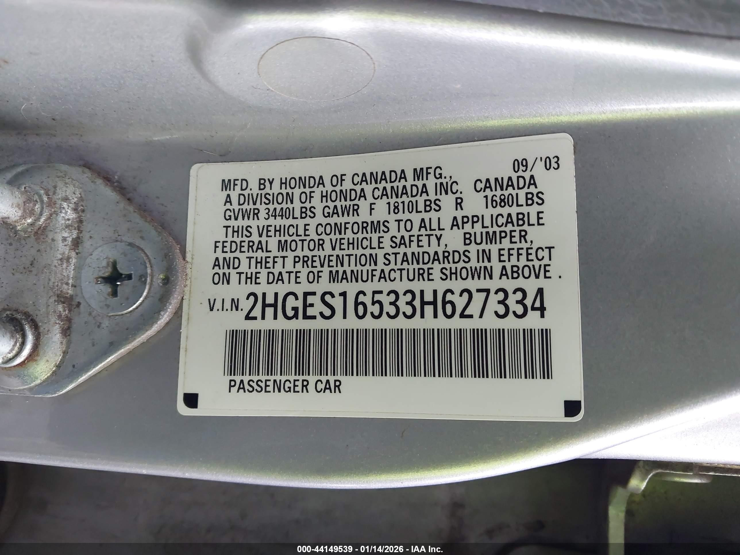 HONDA CIVIC image 9
