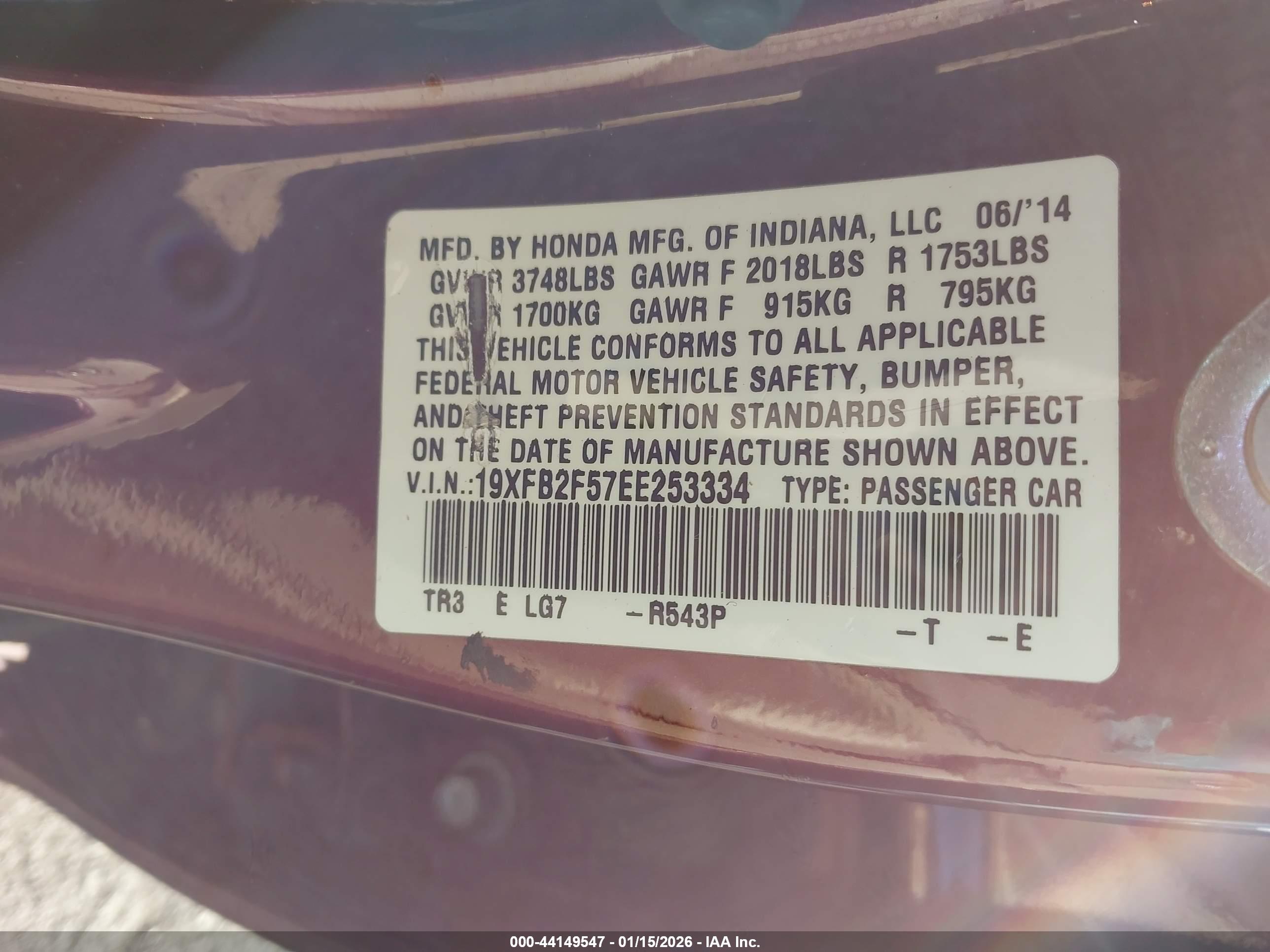 HONDA CIVIC image 9