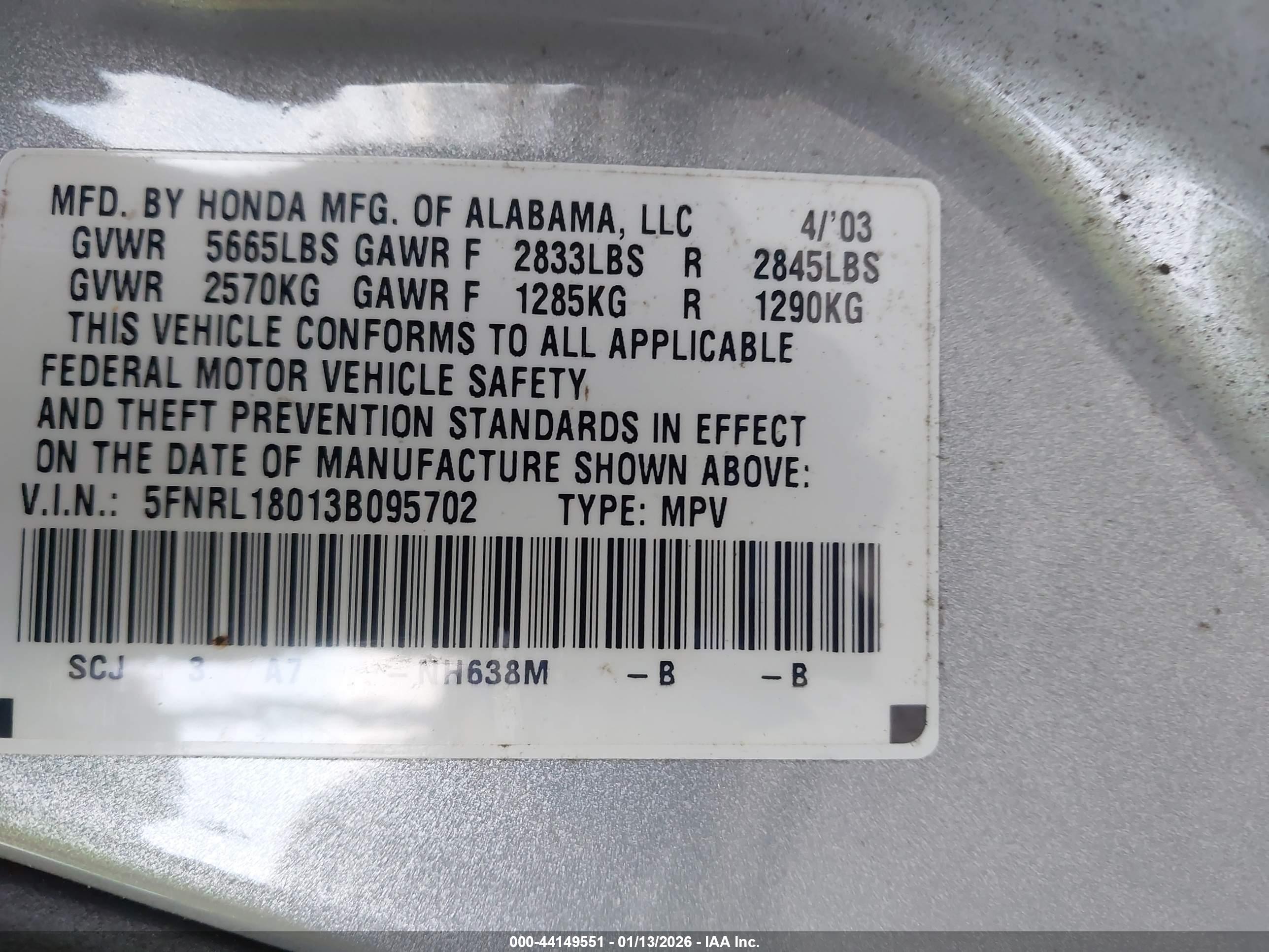 HONDA ODYSSEY image 9