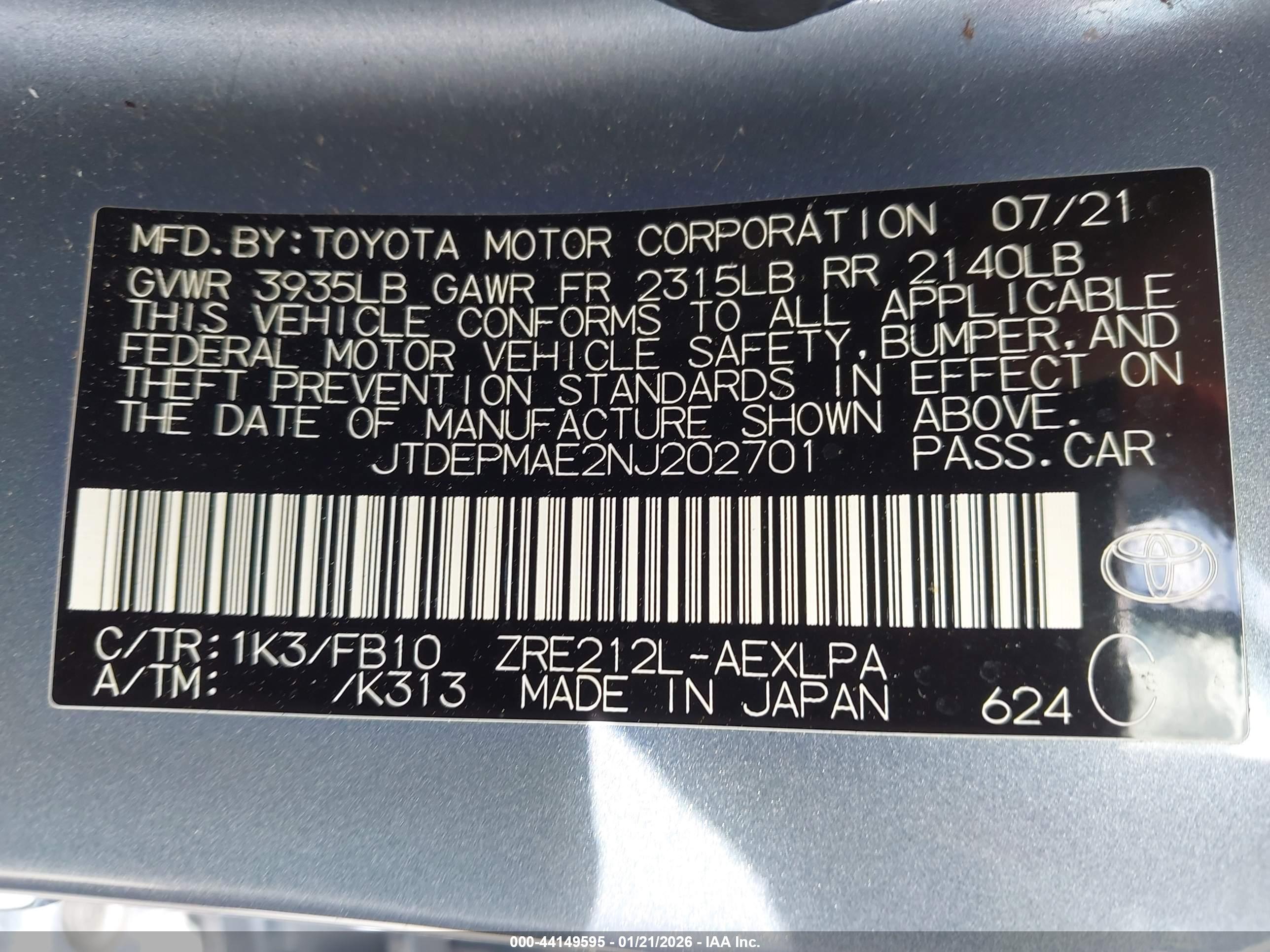 TOYOTA COROLLA image 9