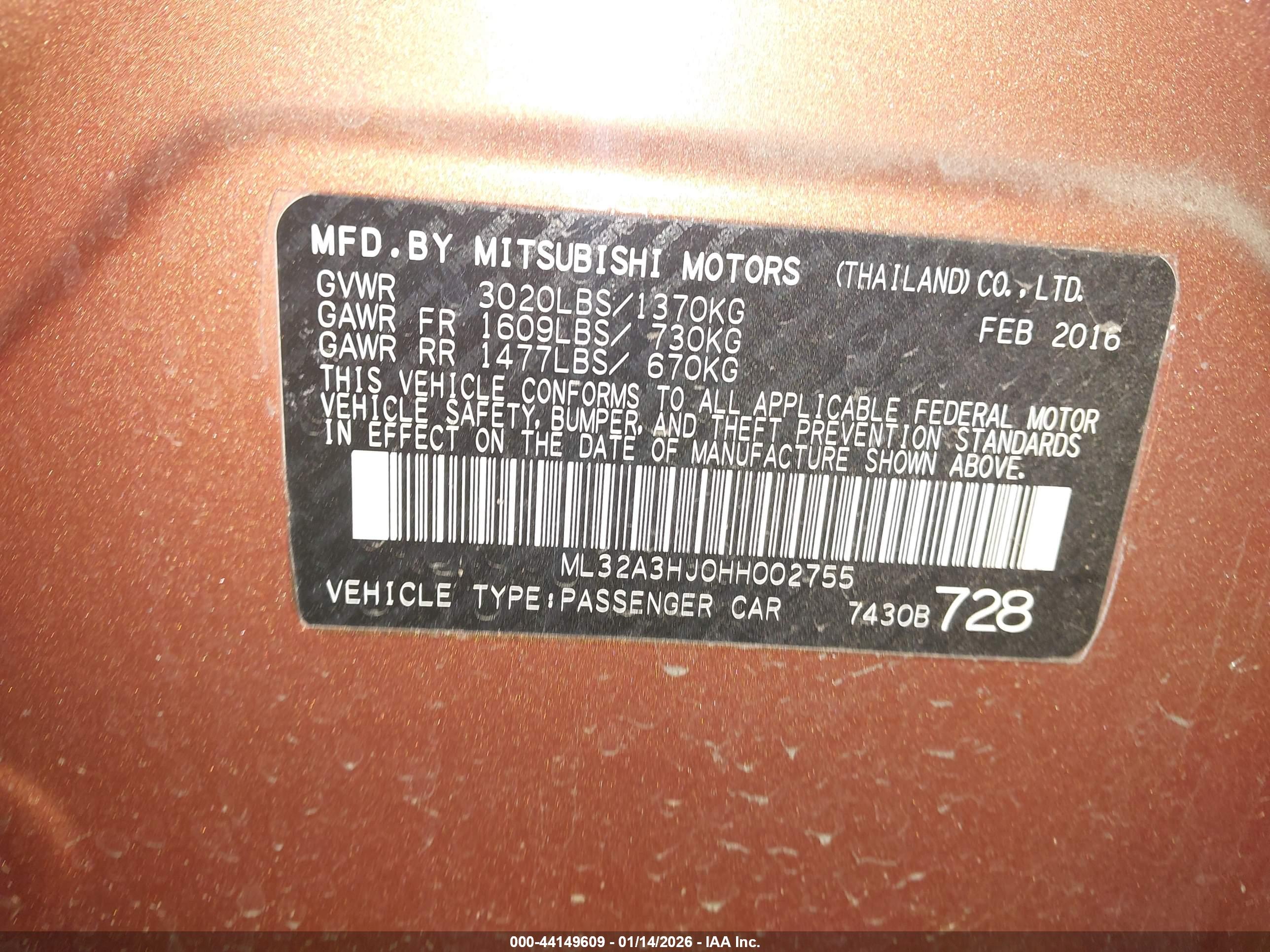 MITSUBISHI MIRAGE image 9