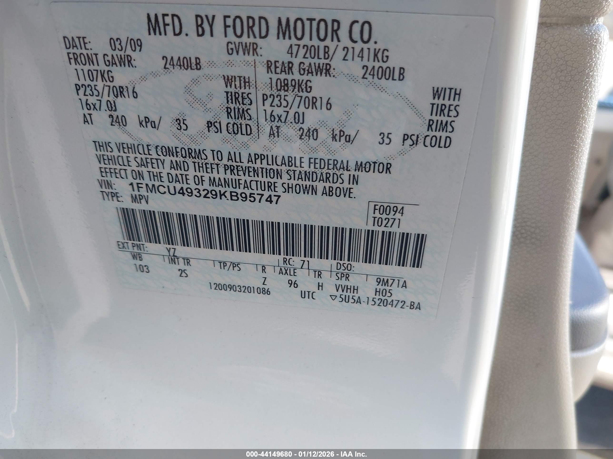 FORD ESCAPE image 9