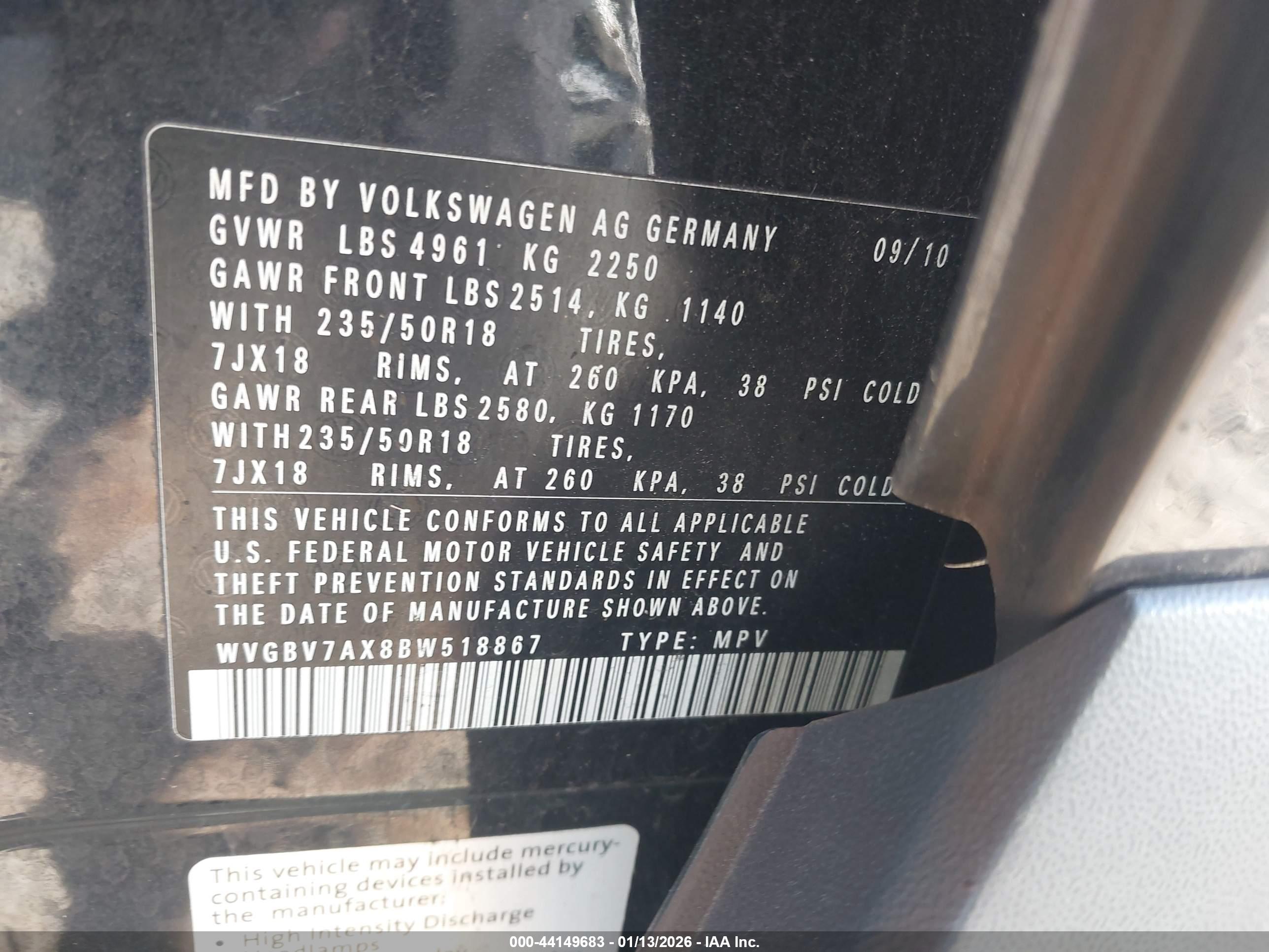 VOLKSWAGEN TIGUAN image 9