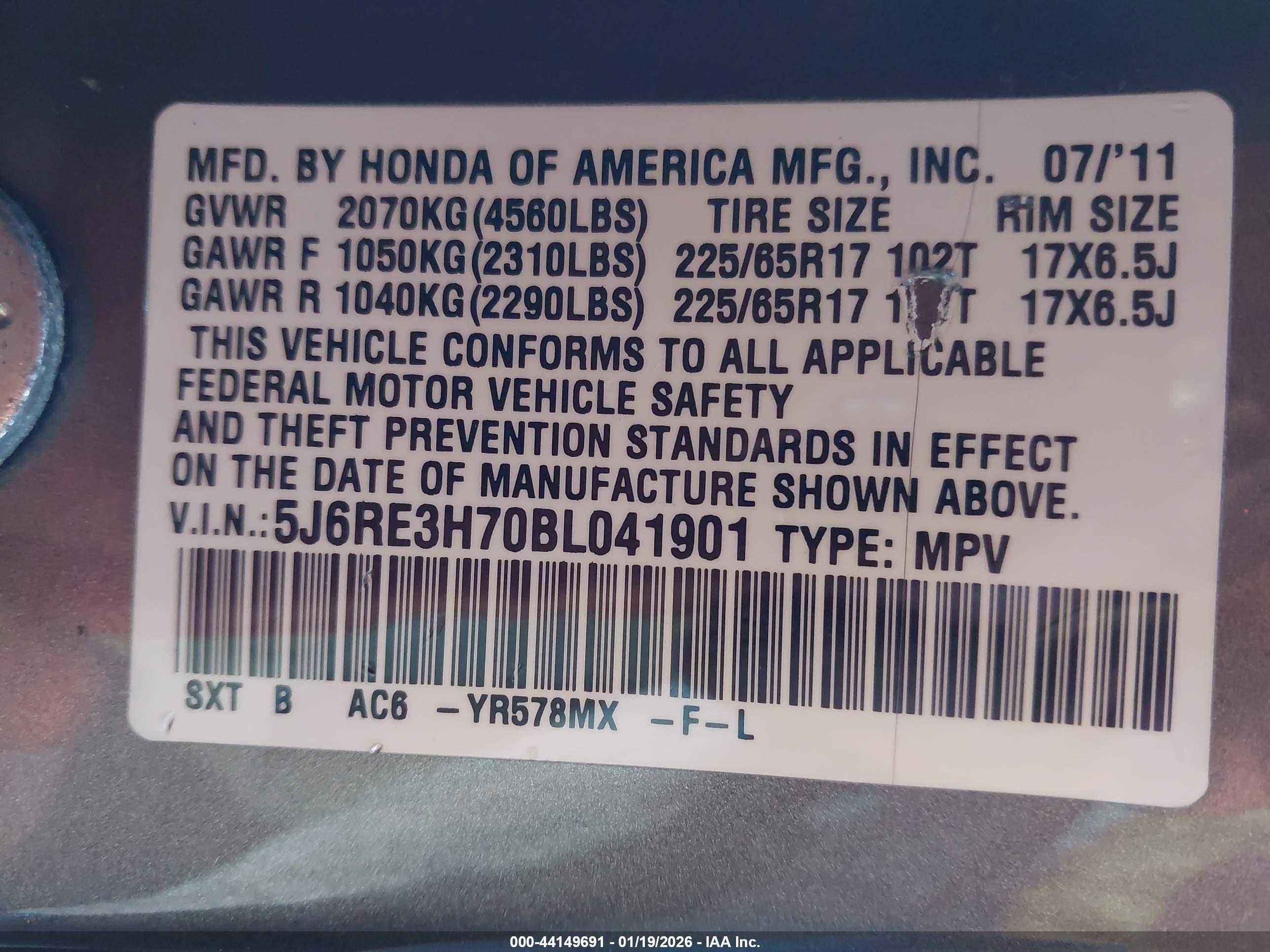 HONDA CR-V image 9