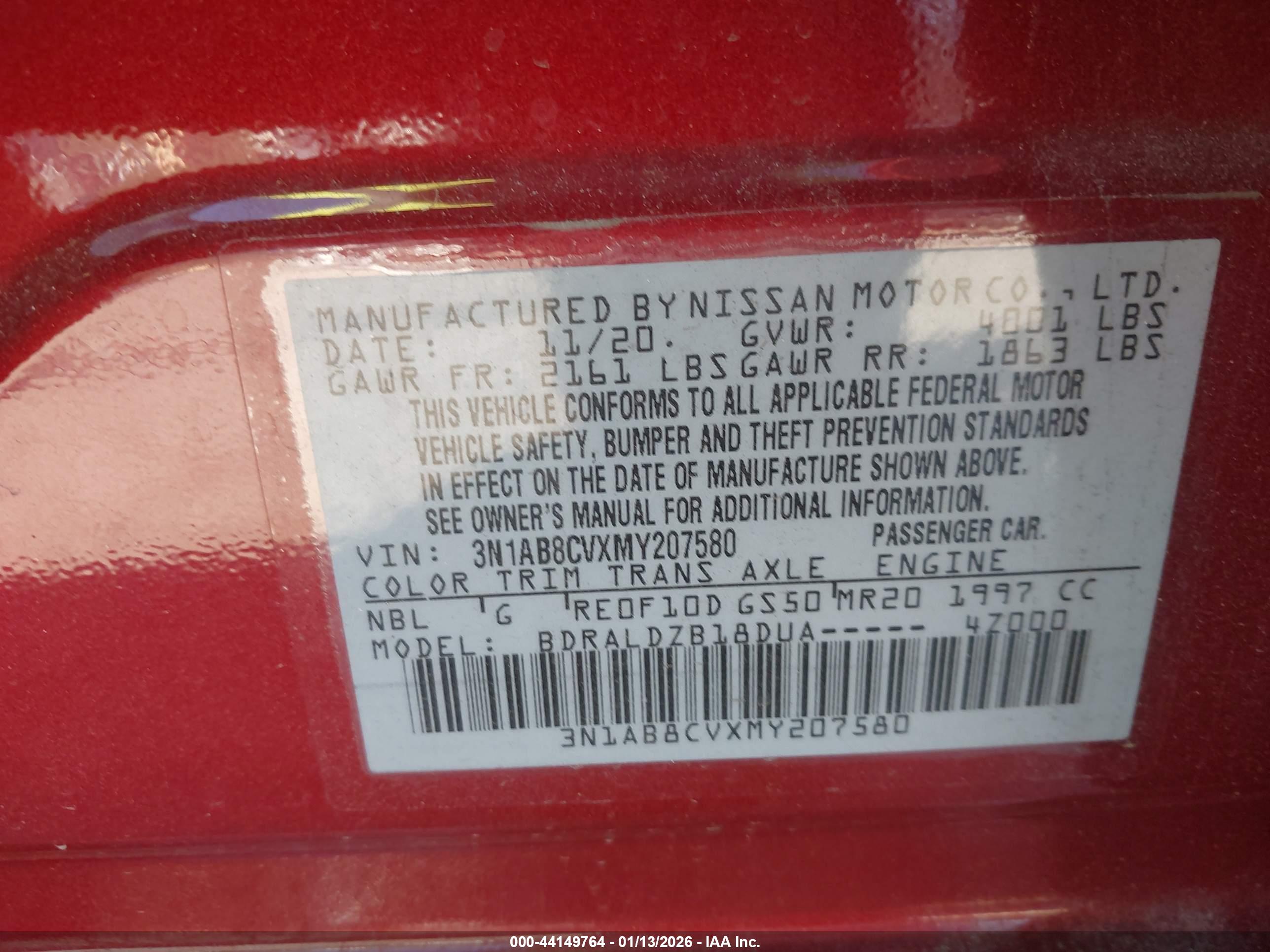 NISSAN SENTRA image 9