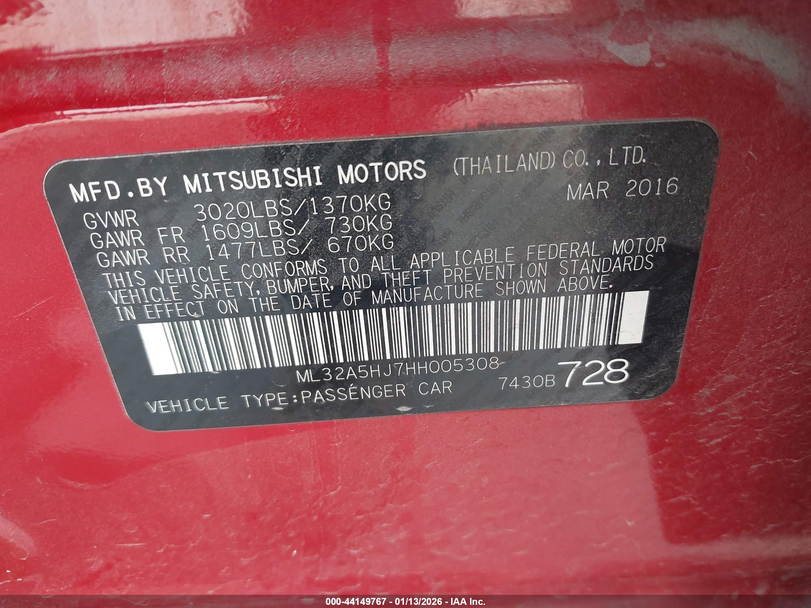 MITSUBISHI MIRAGE image 9