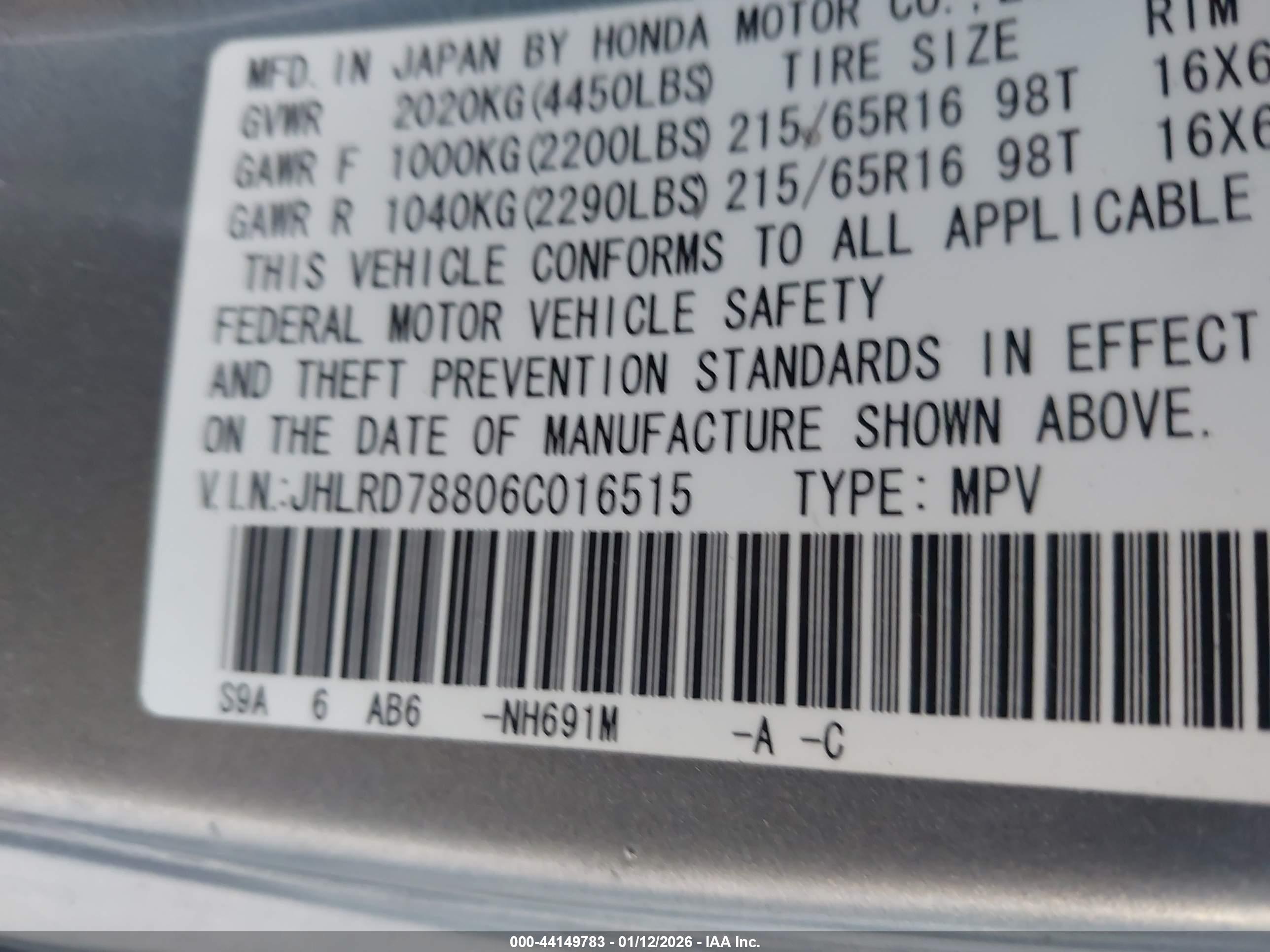 HONDA CR-V image 9