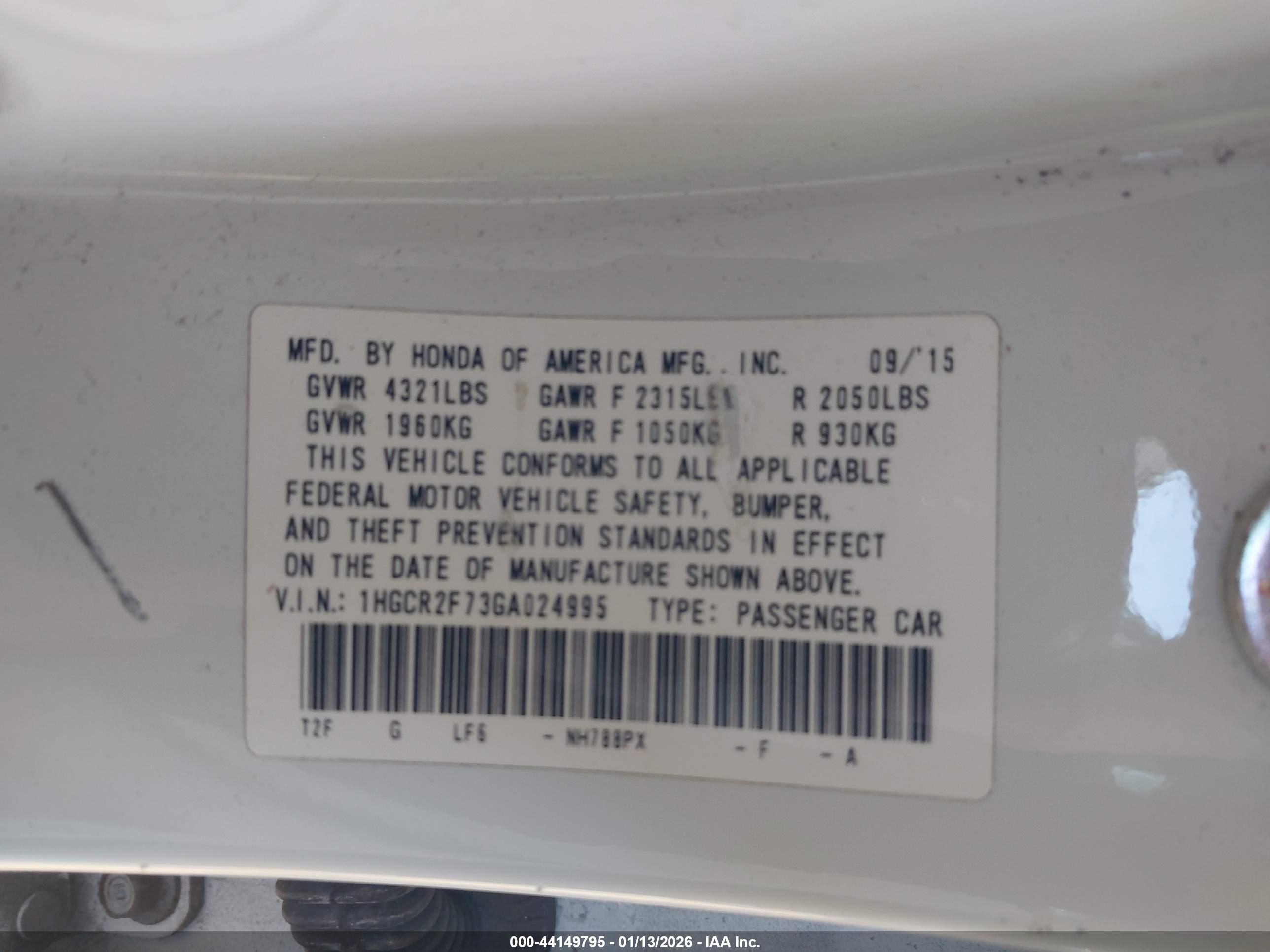 HONDA ACCORD image 9