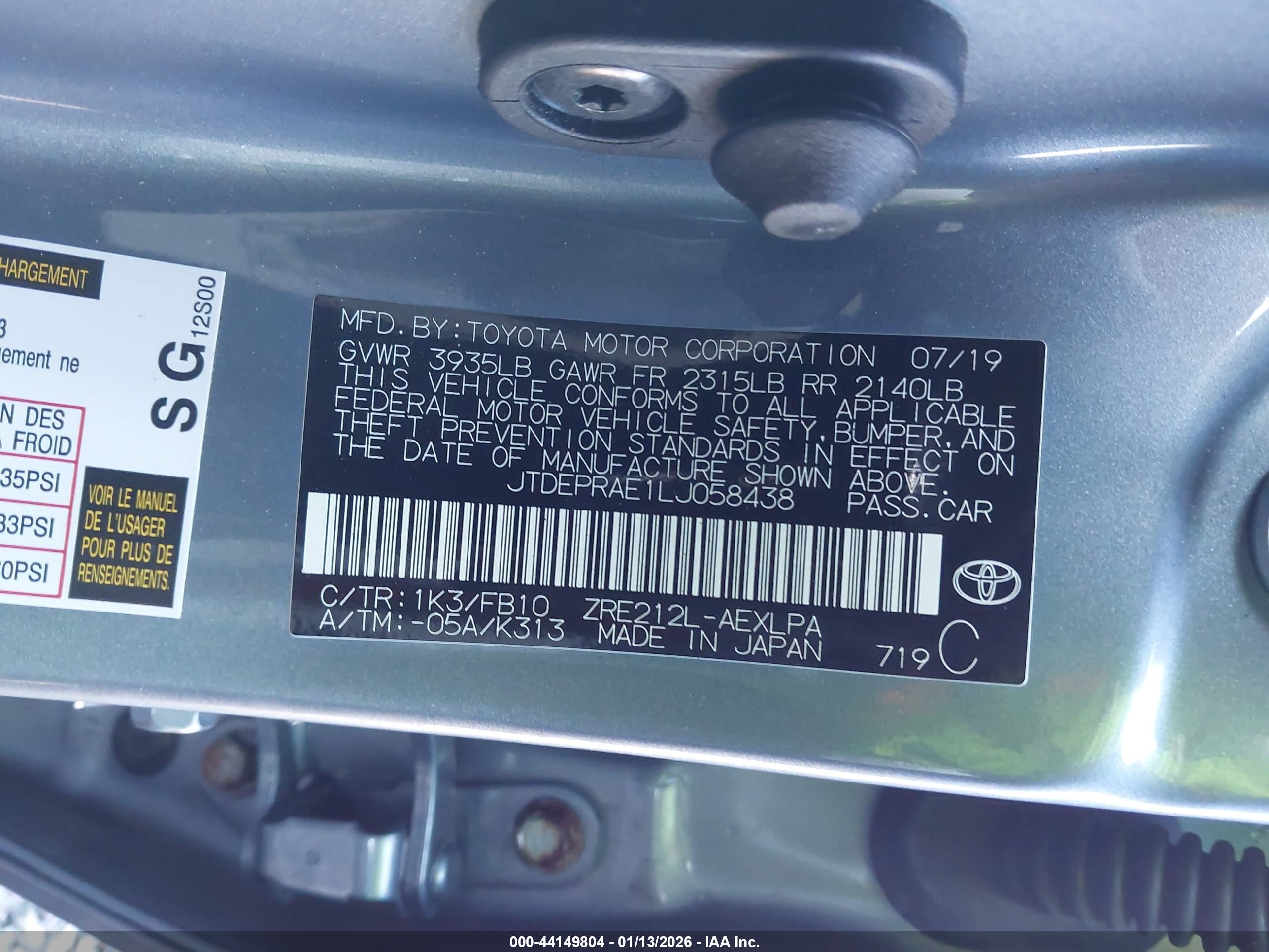 TOYOTA COROLLA image 9