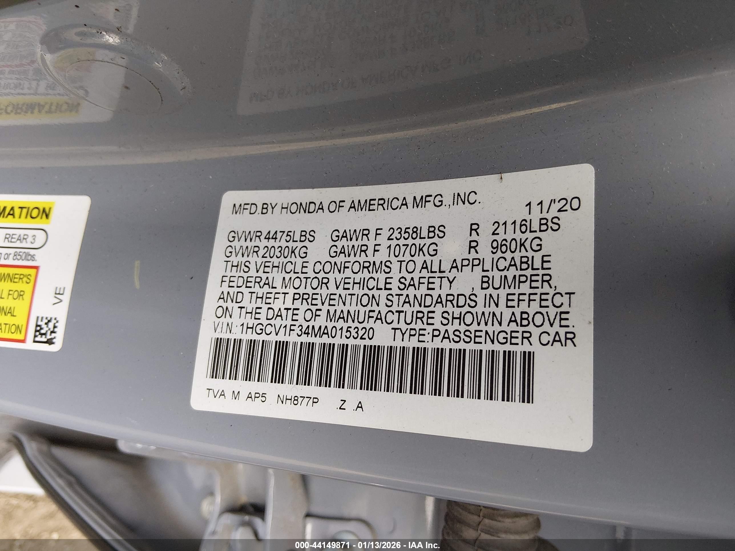 HONDA ACCORD image 9