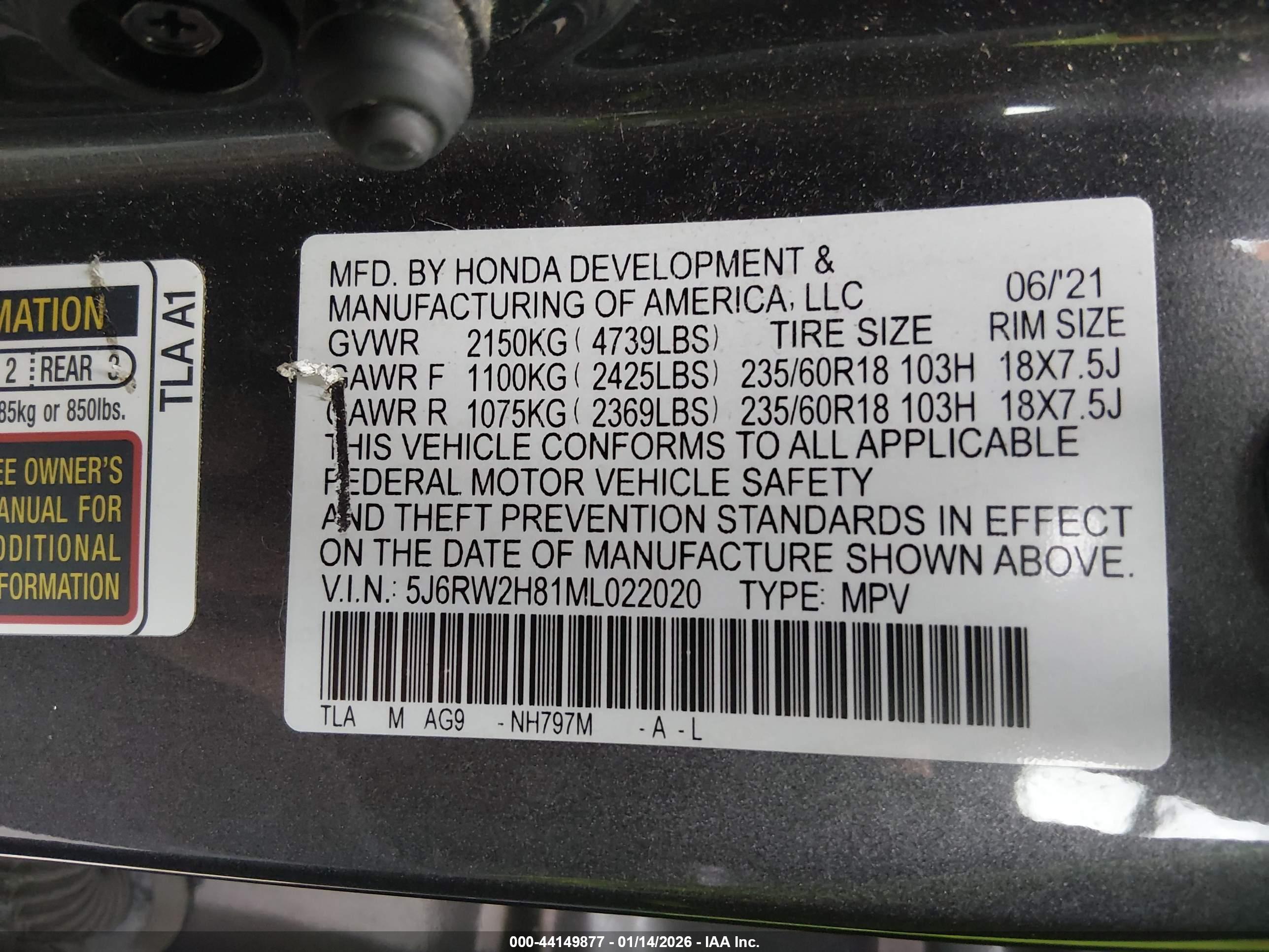 HONDA CR-V image 9