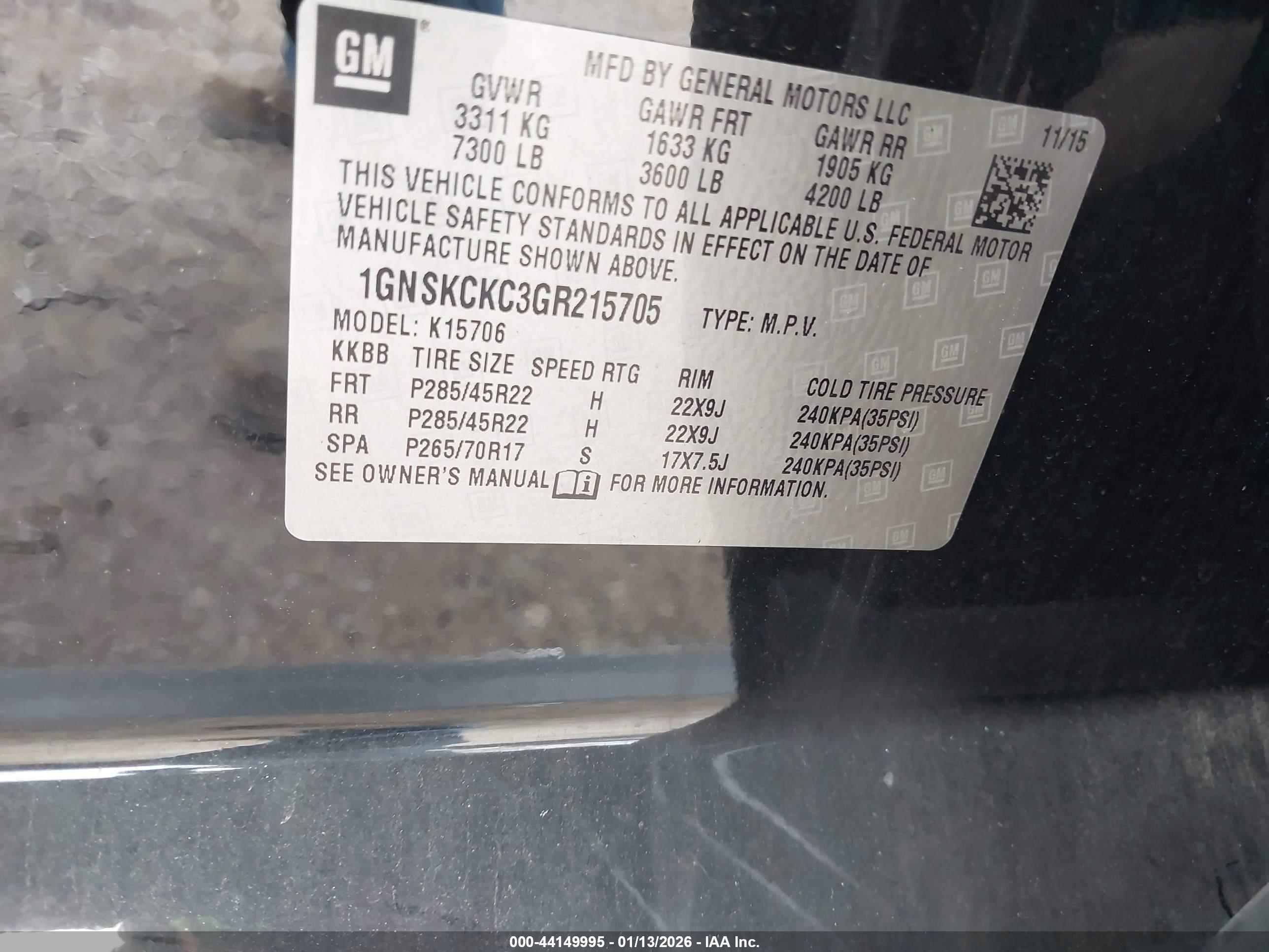 CHEVROLET TAHOE image 9