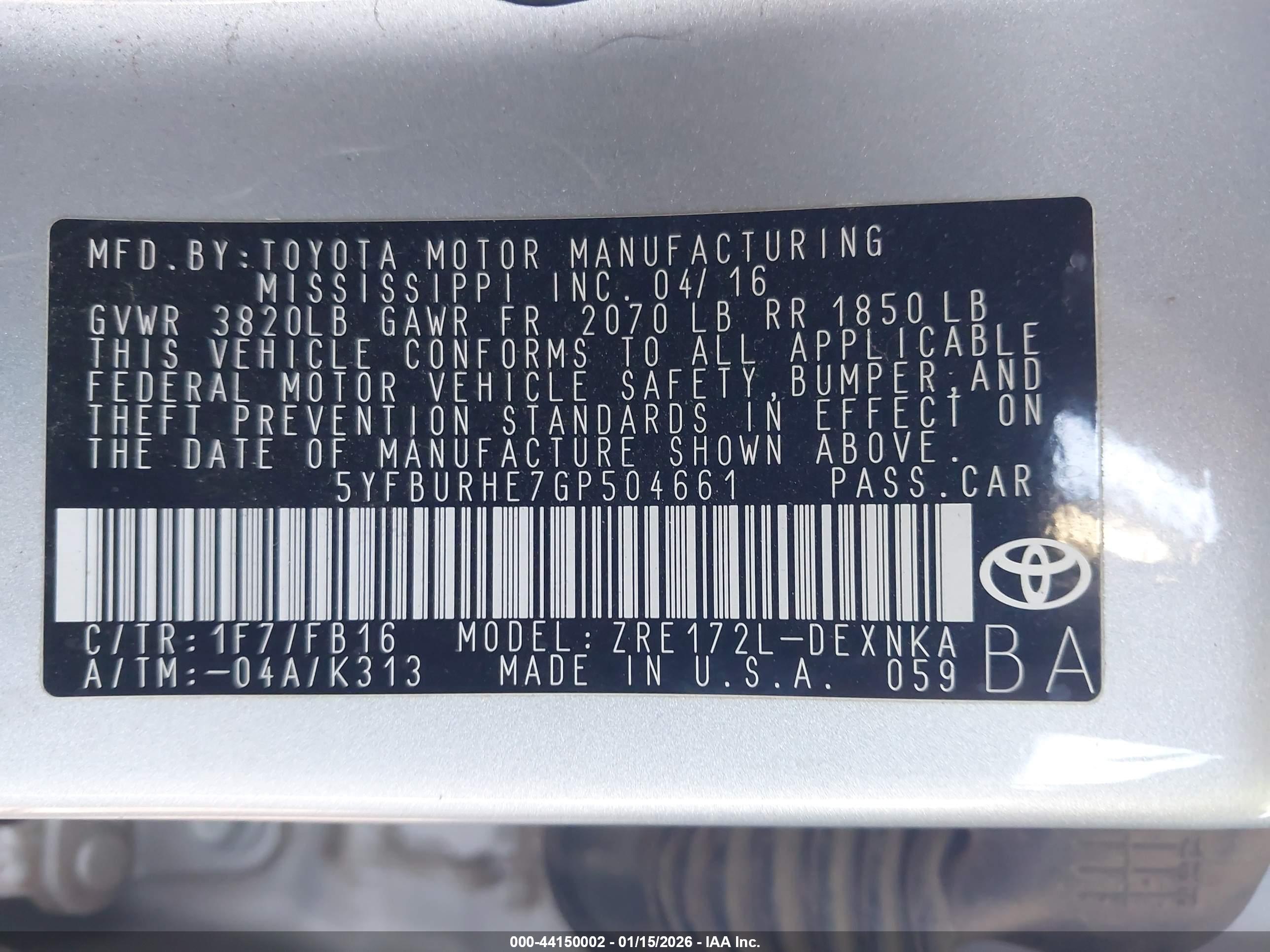 TOYOTA COROLLA image 9