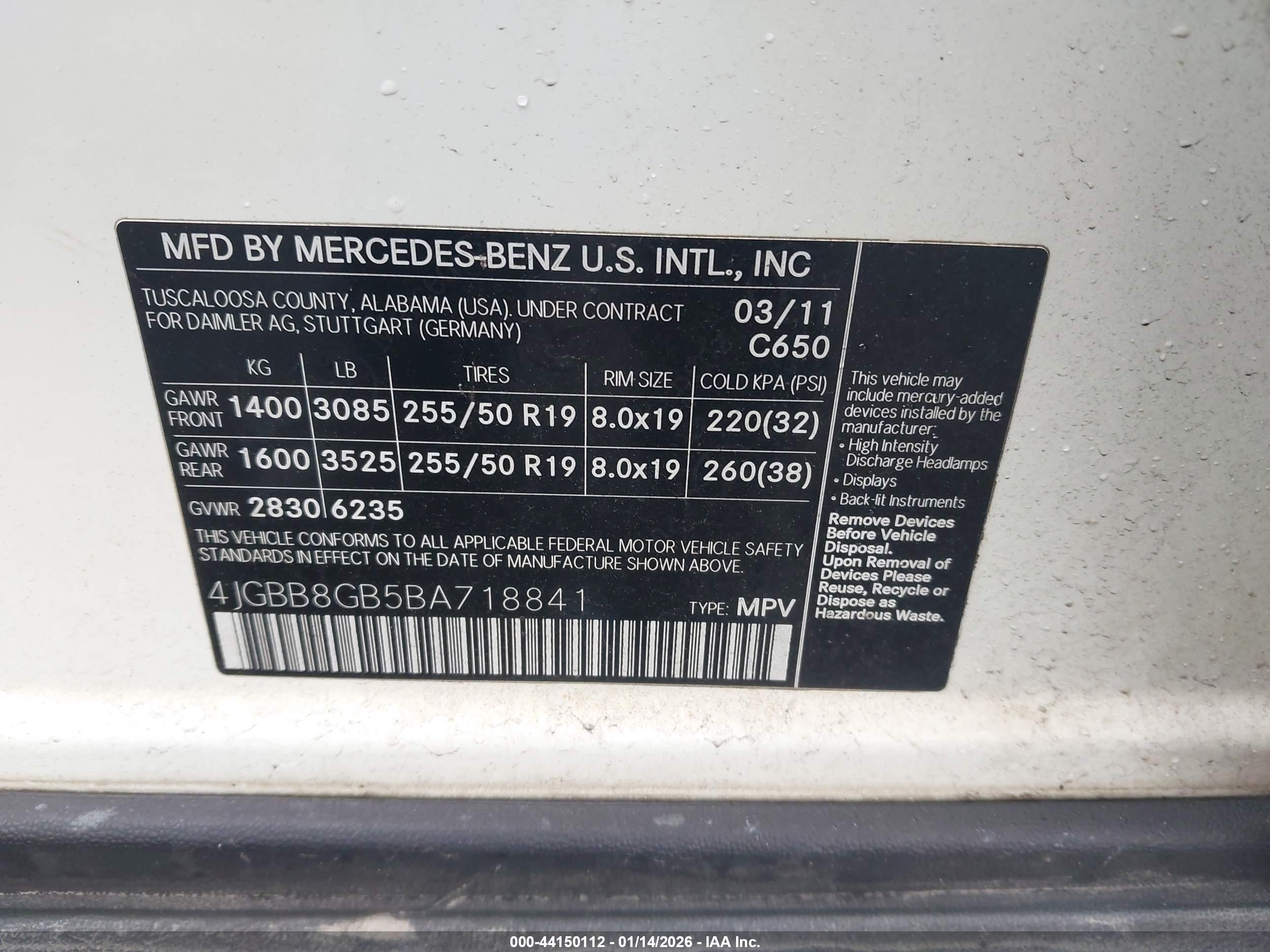 MERCEDES-BENZ ML image 9