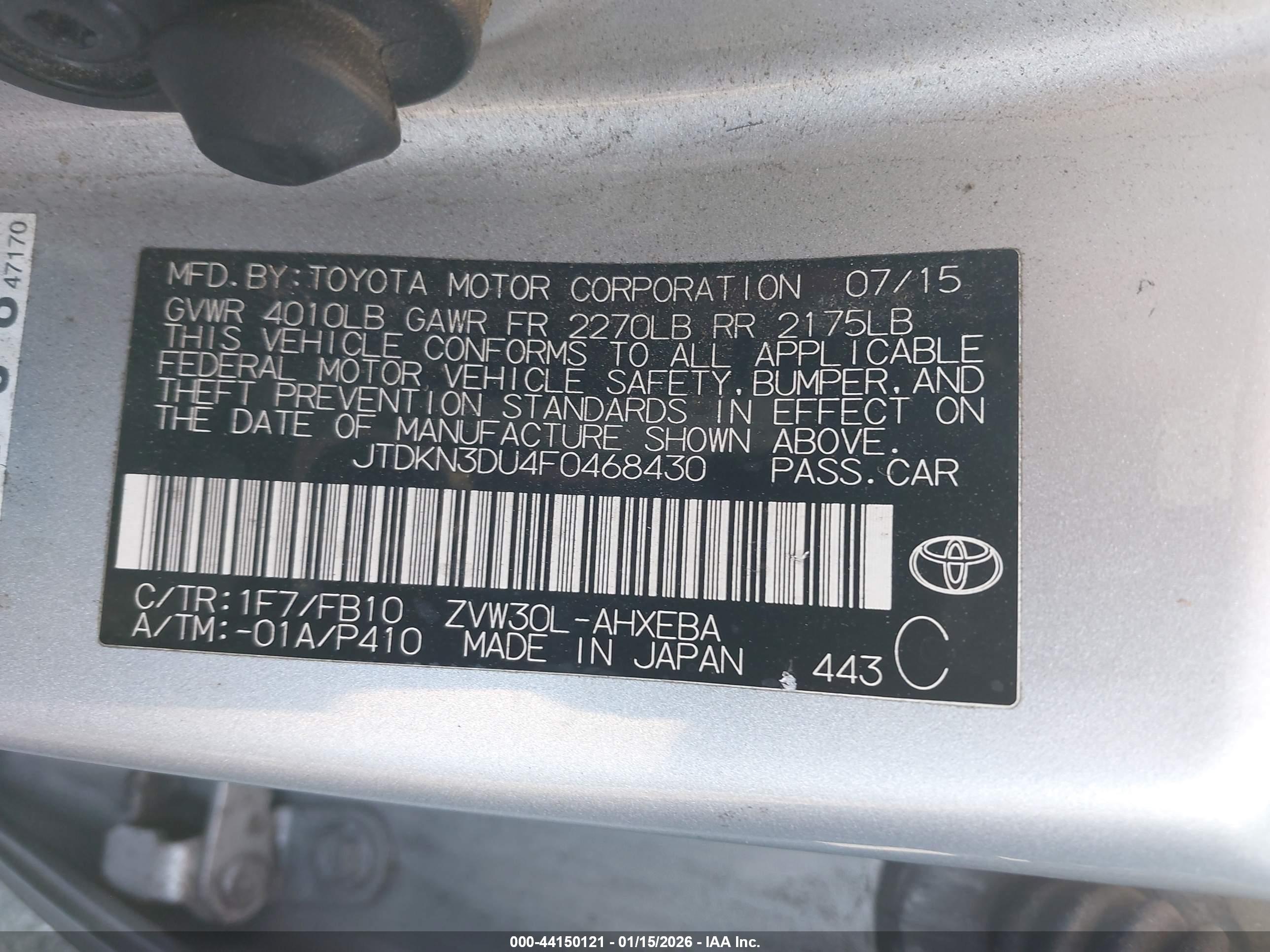 TOYOTA PRIUS image 9