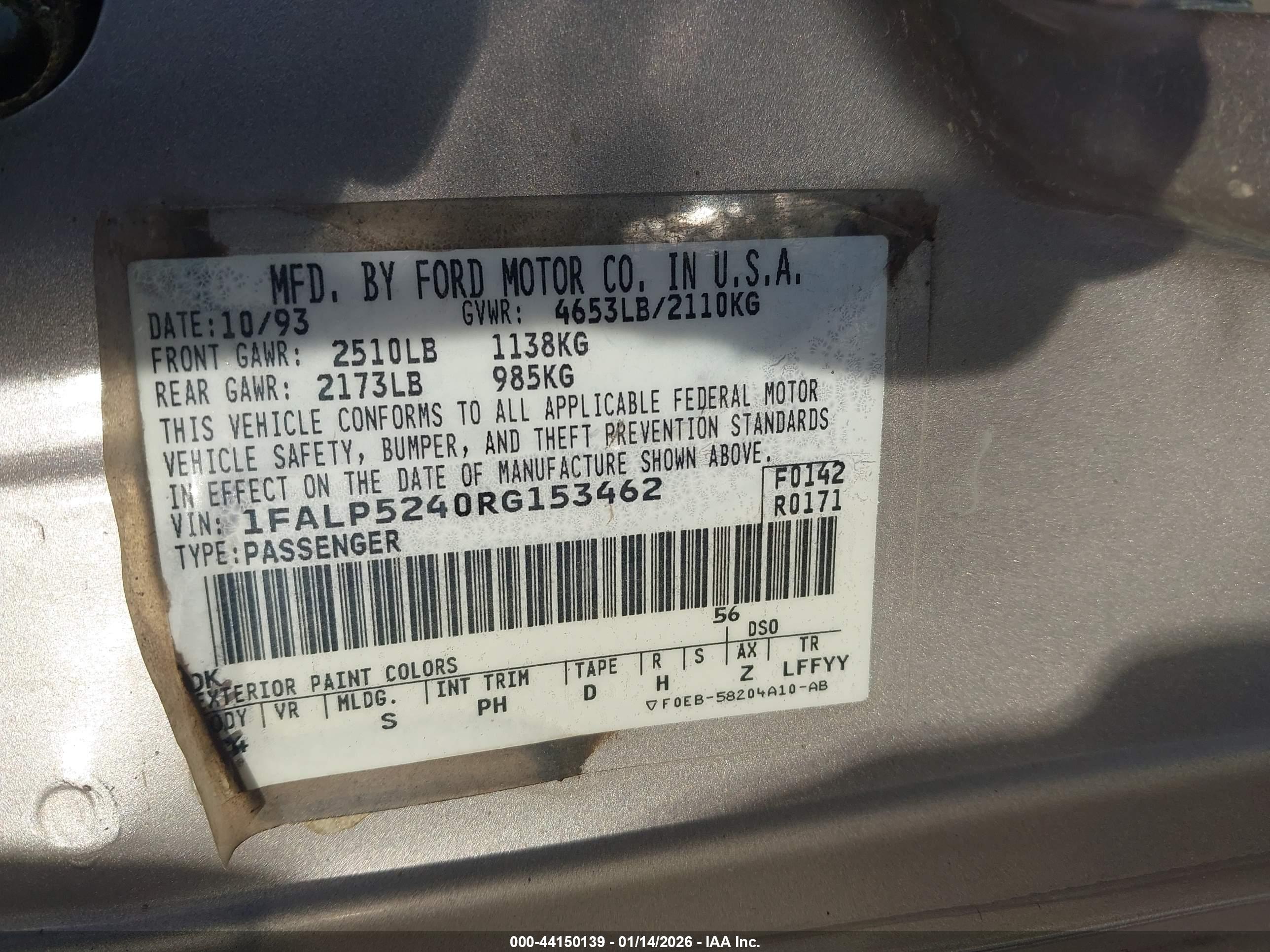 FORD TAURUS image 9