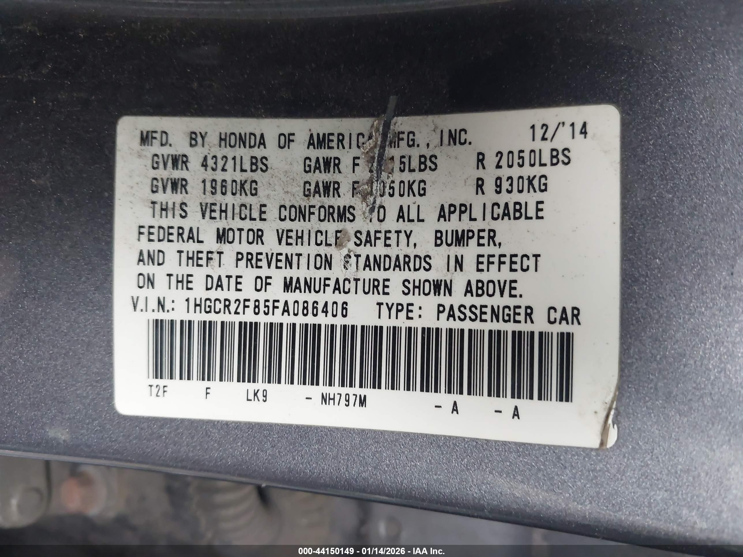 HONDA ACCORD image 9