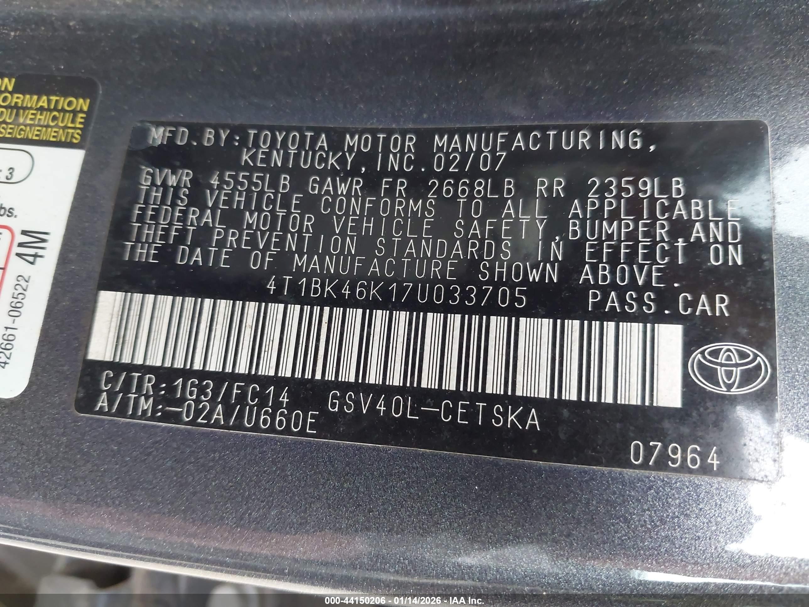 TOYOTA CAMRY image 9