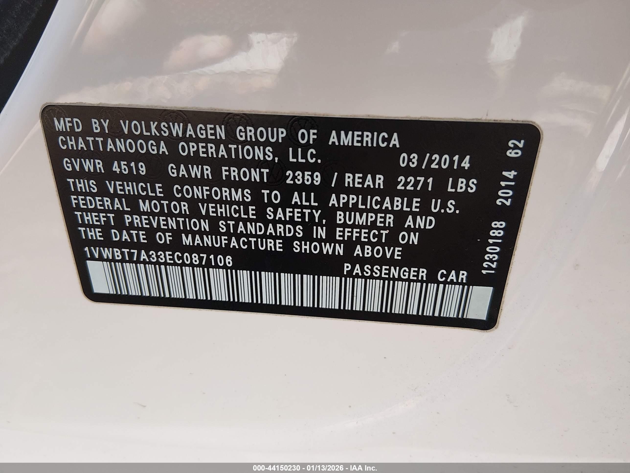 VOLKSWAGEN PASSAT image 9