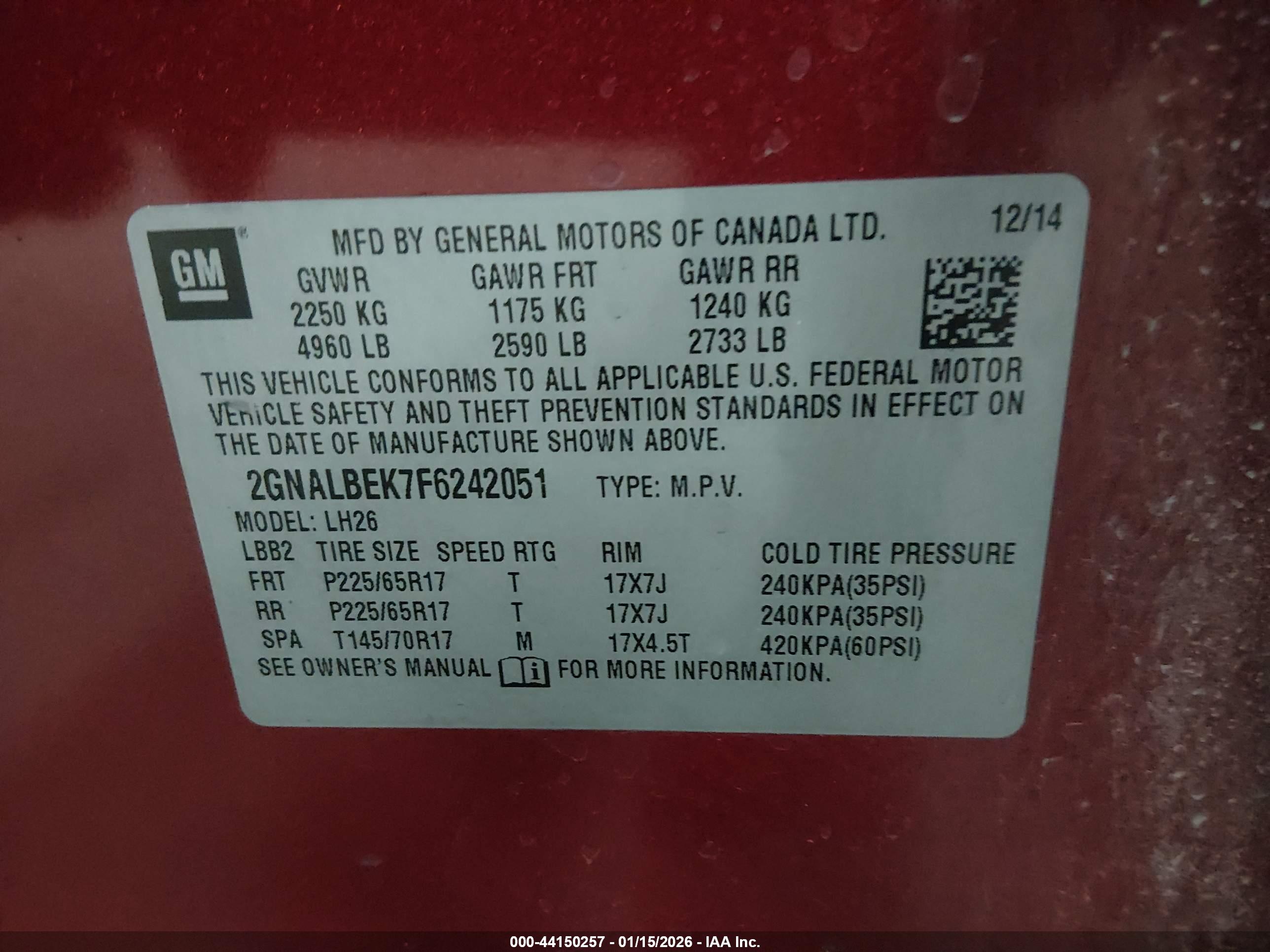 CHEVROLET EQUINOX image 9
