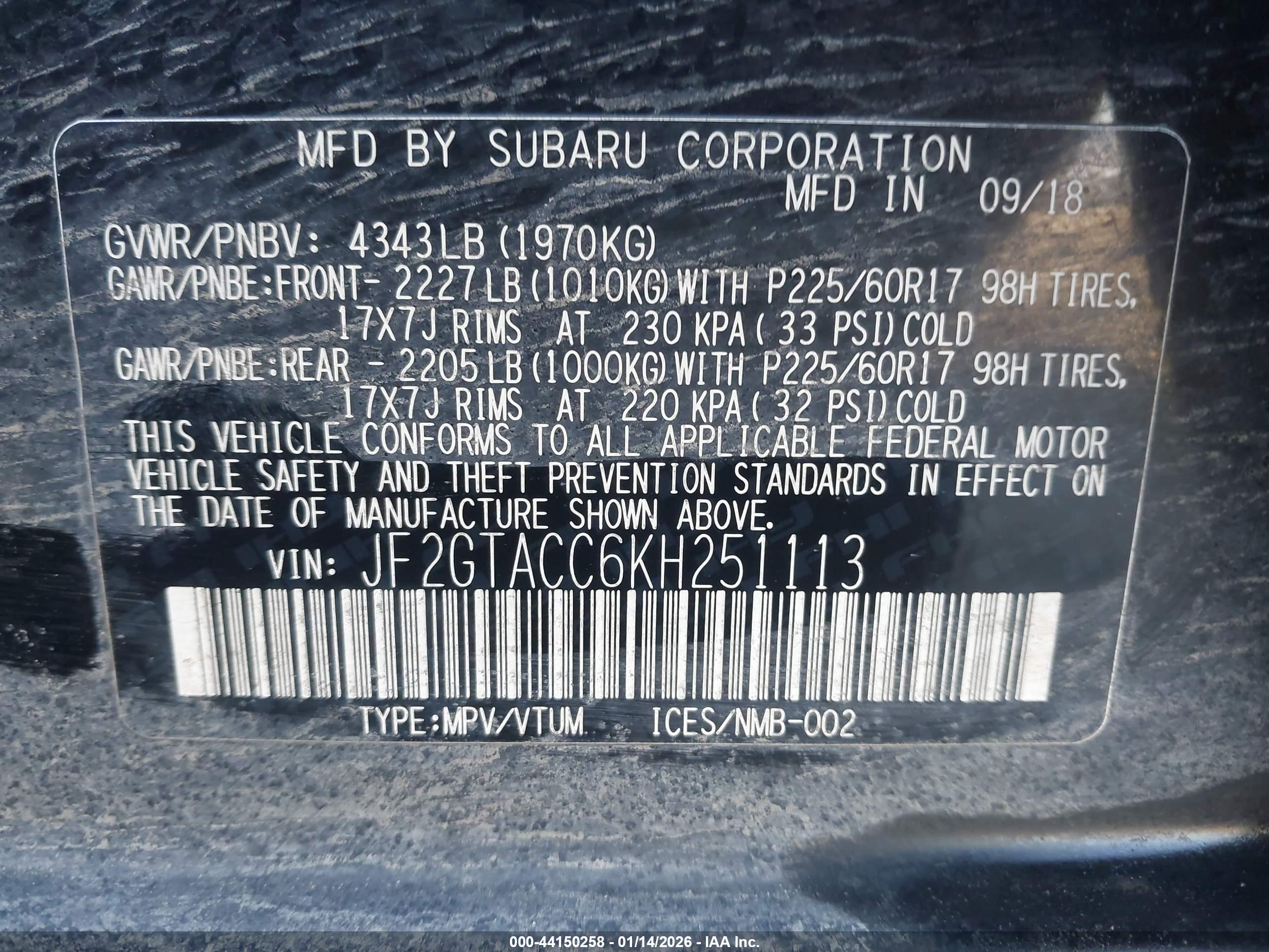 SUBARU CROSSTREK image 9