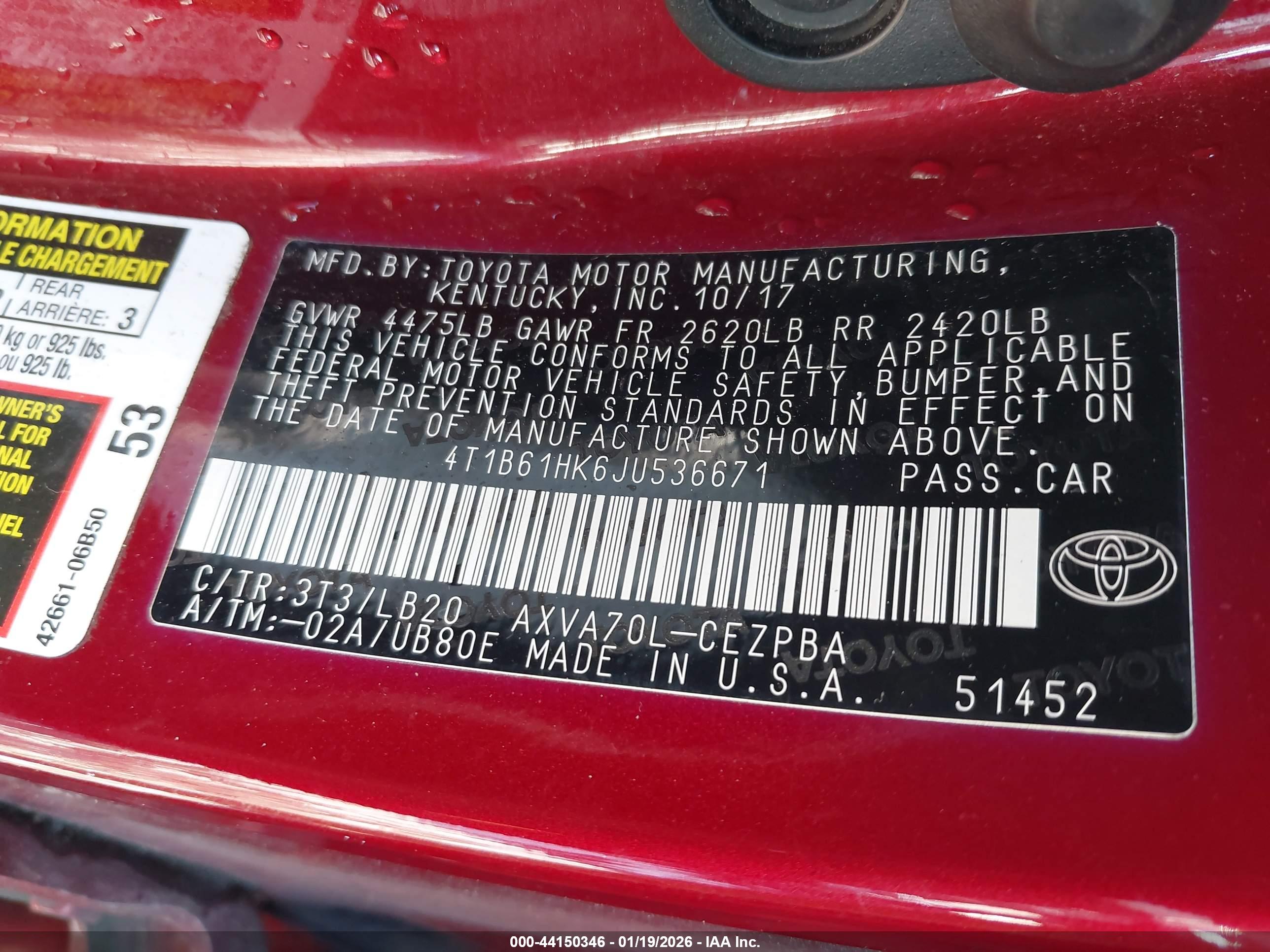 TOYOTA CAMRY image 9