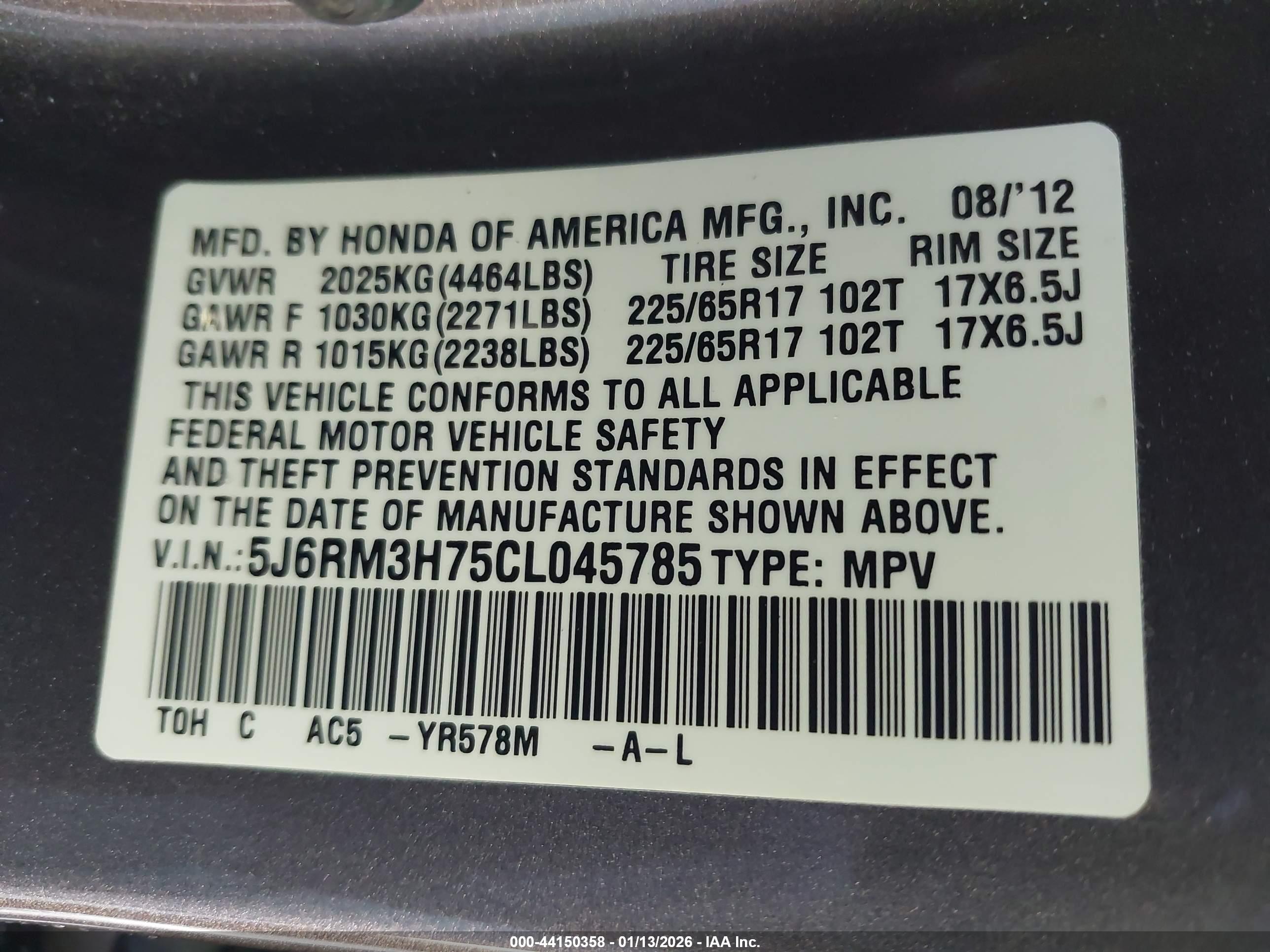 HONDA CR-V image 9