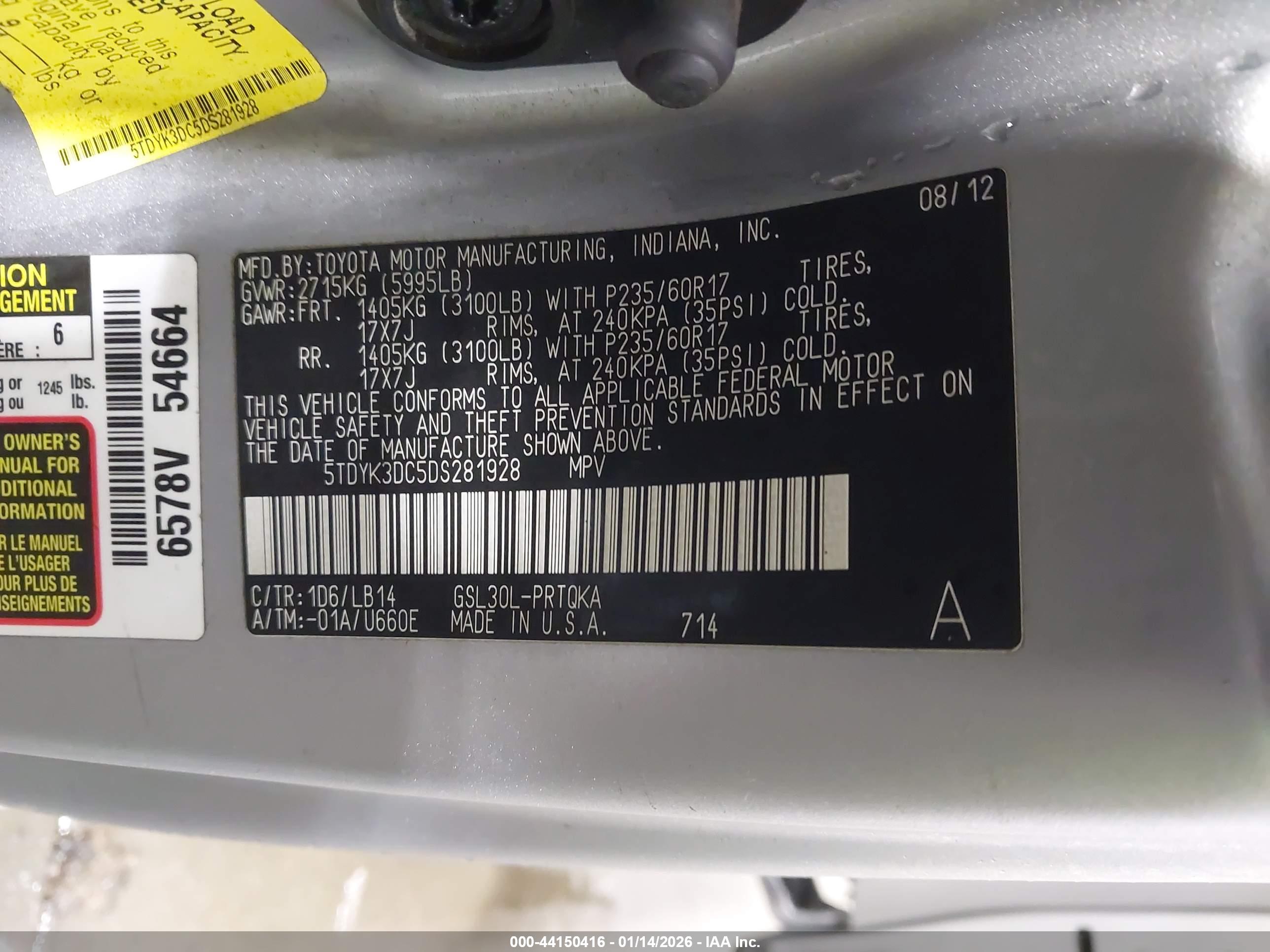 TOYOTA SIENNA image 9