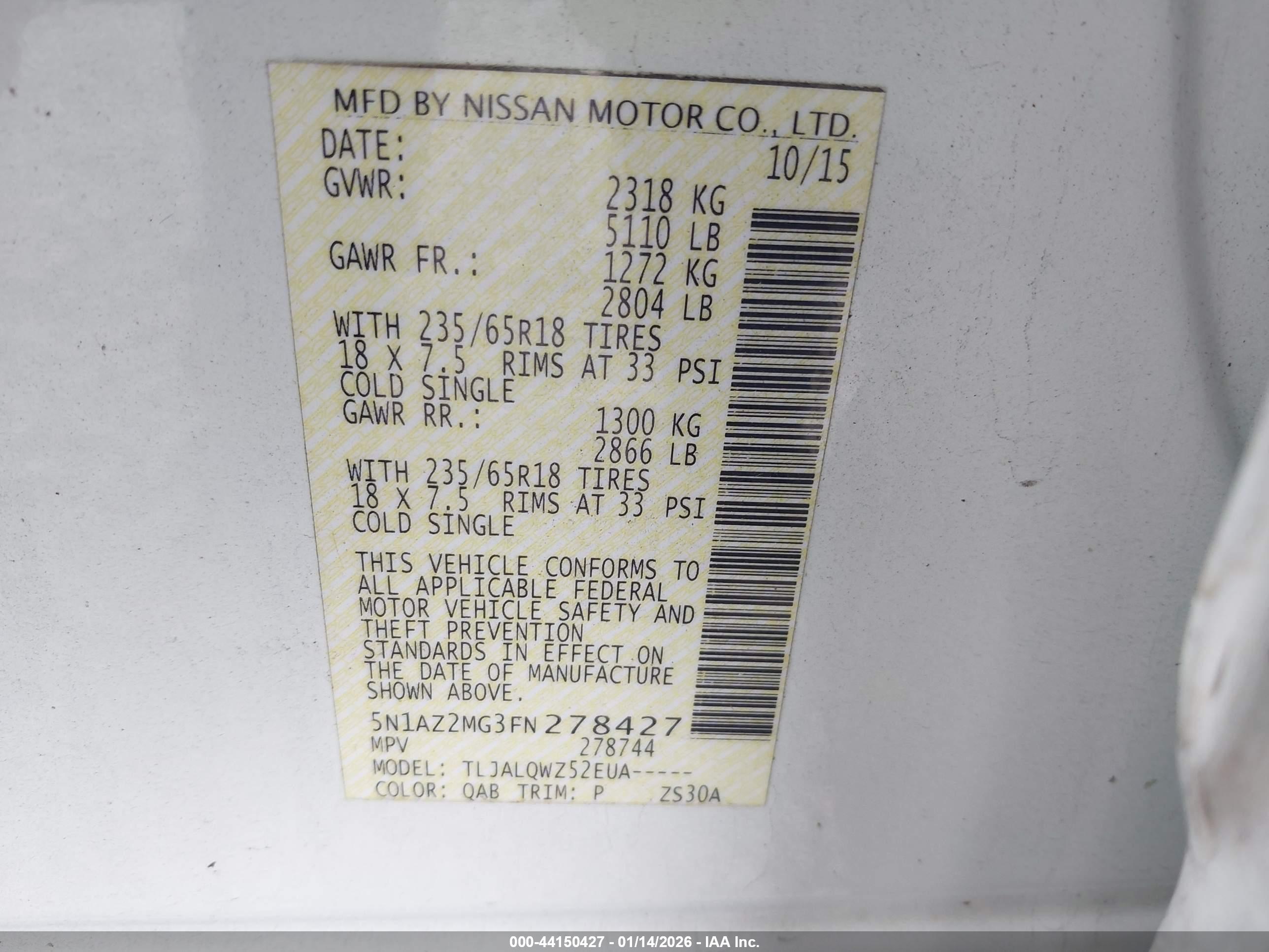 NISSAN MURANO image 9
