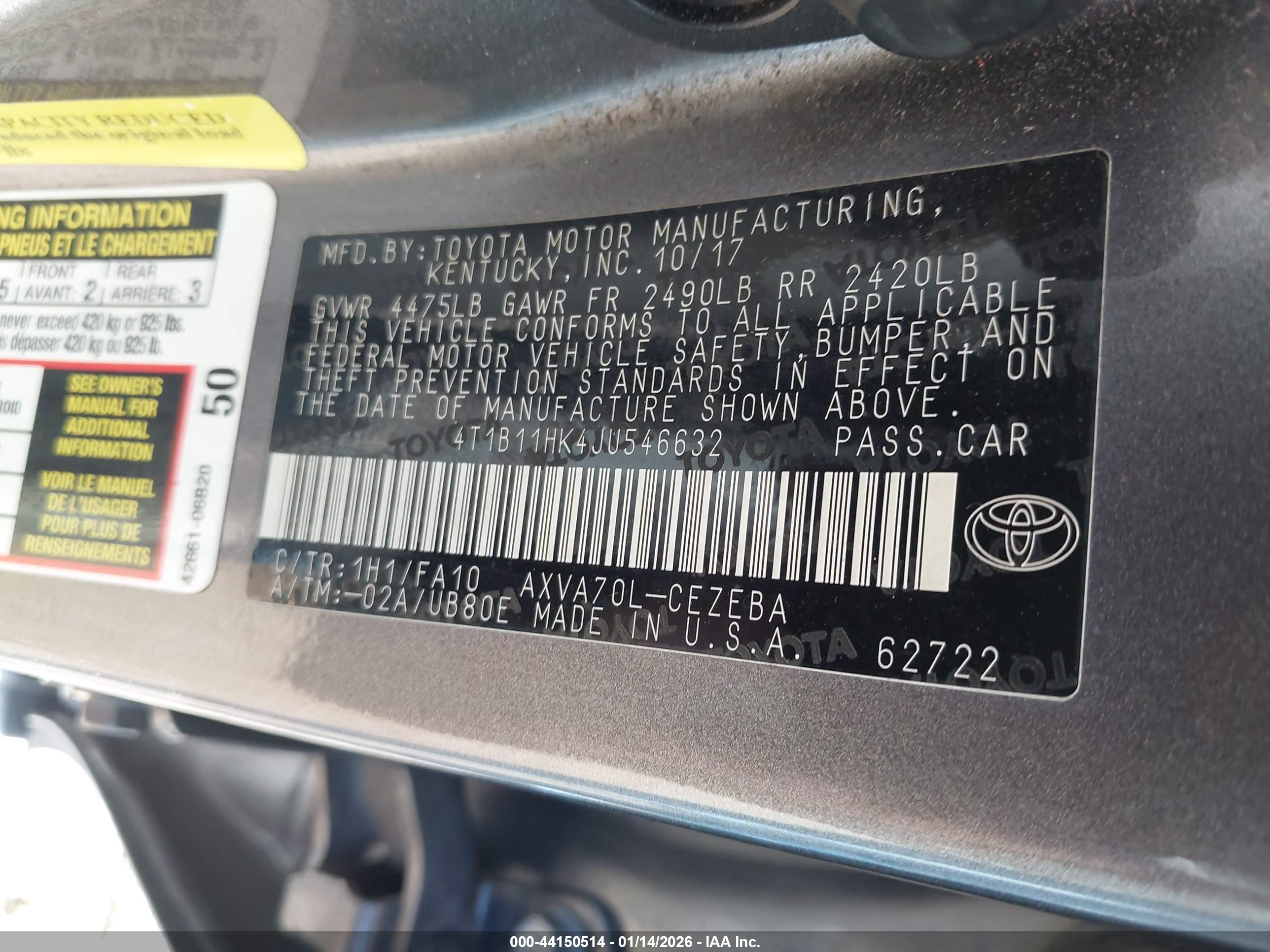 TOYOTA CAMRY image 9