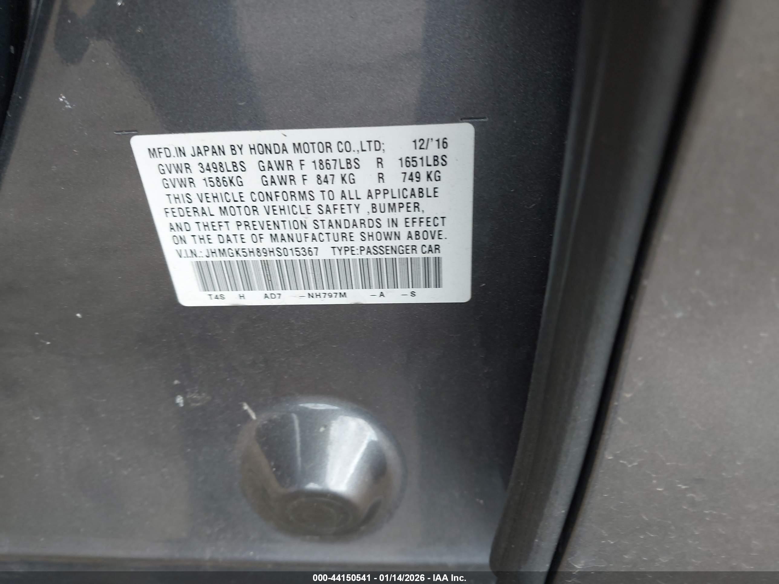 HONDA FIT image 9