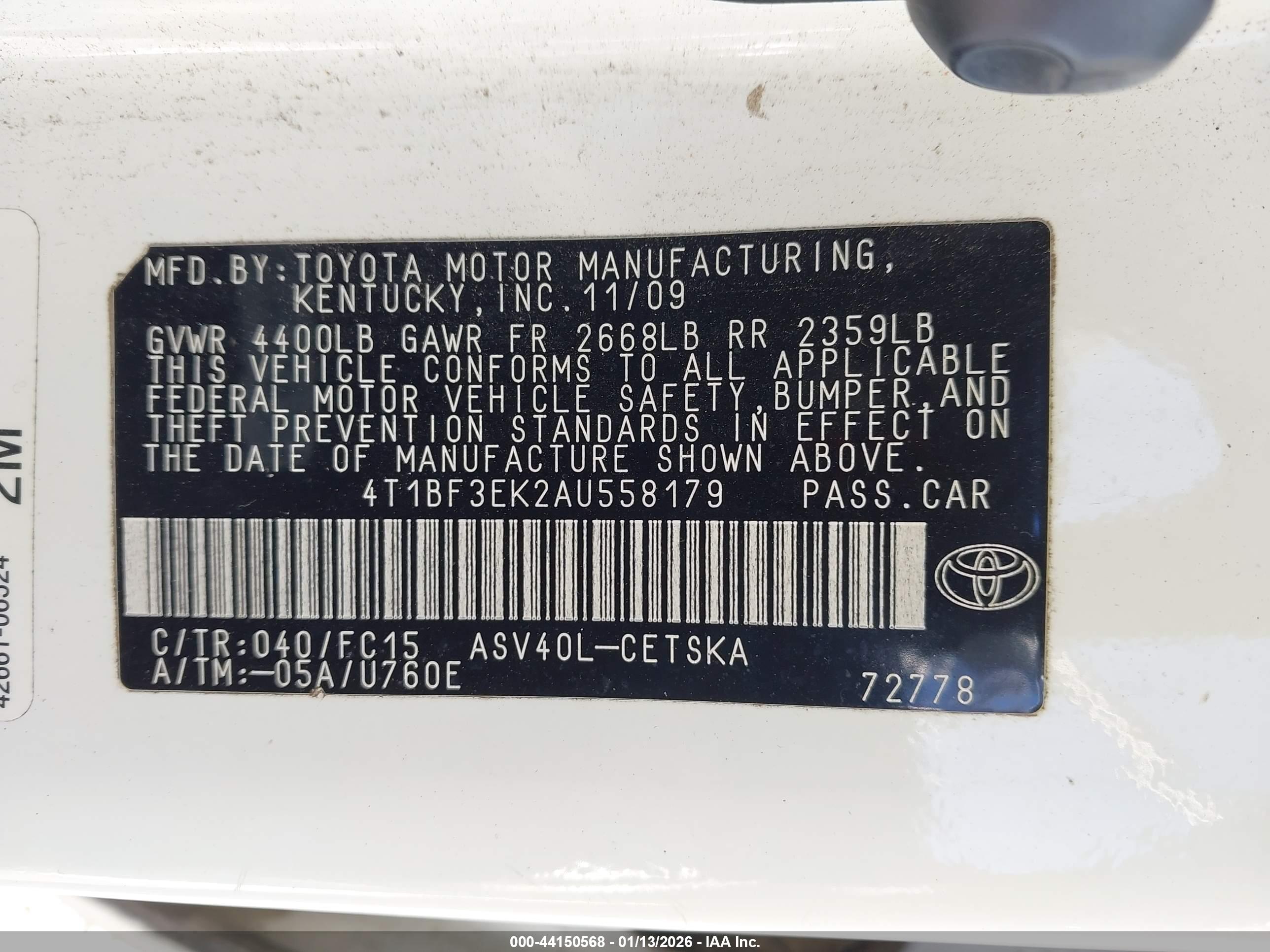 TOYOTA CAMRY image 9