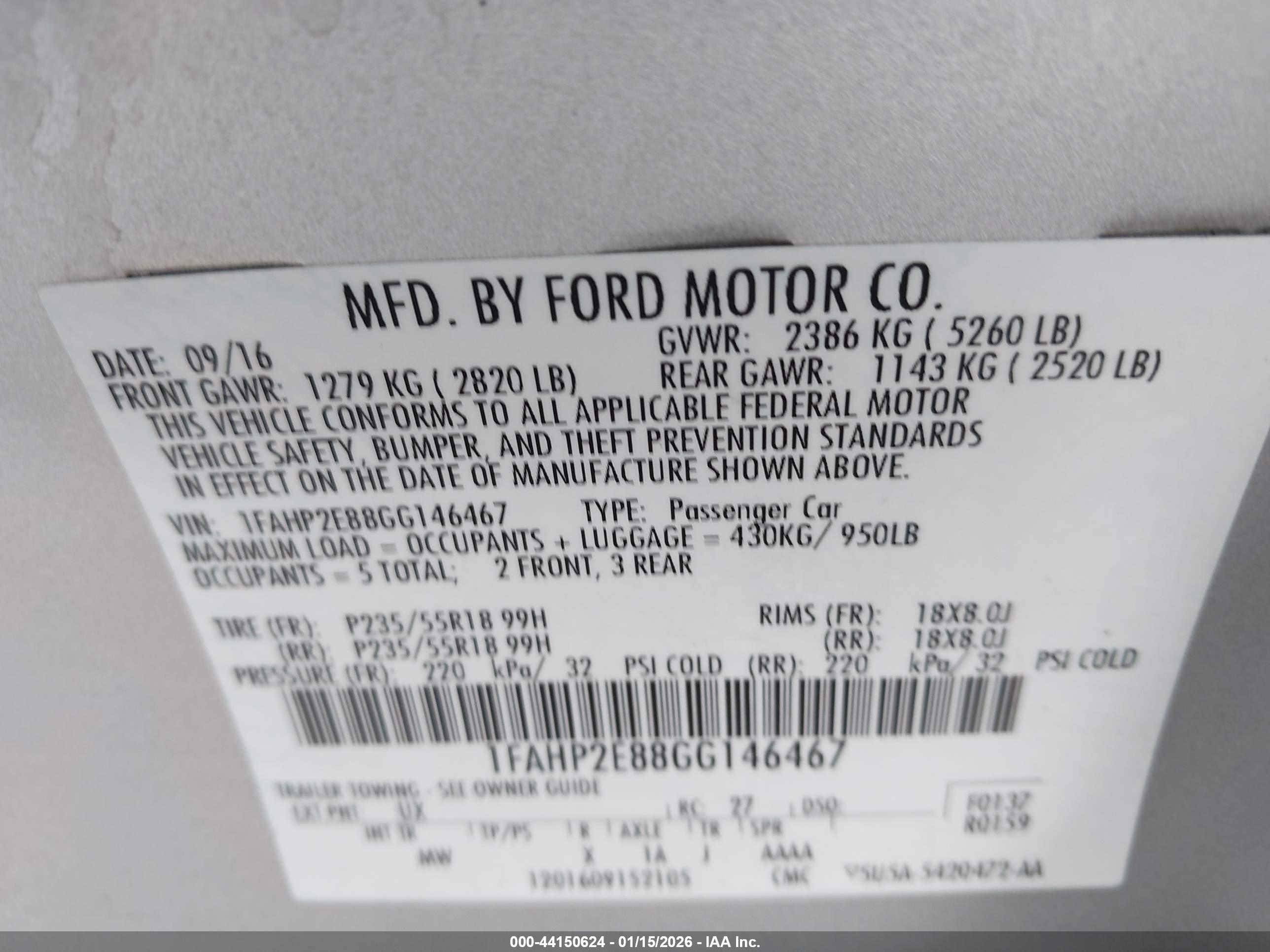 FORD TAURUS image 9