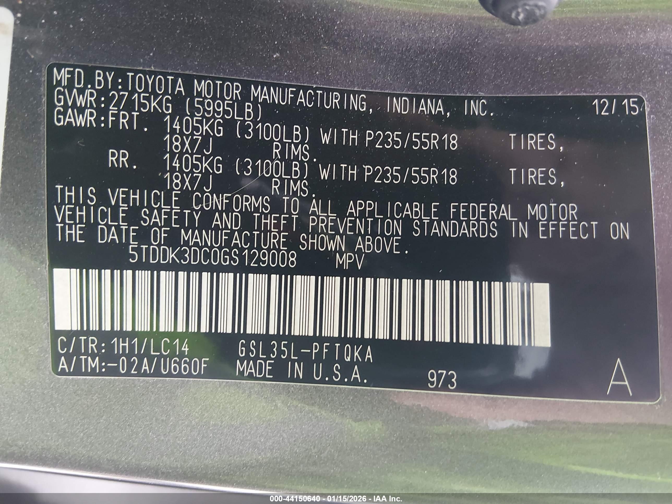 TOYOTA SIENNA image 9