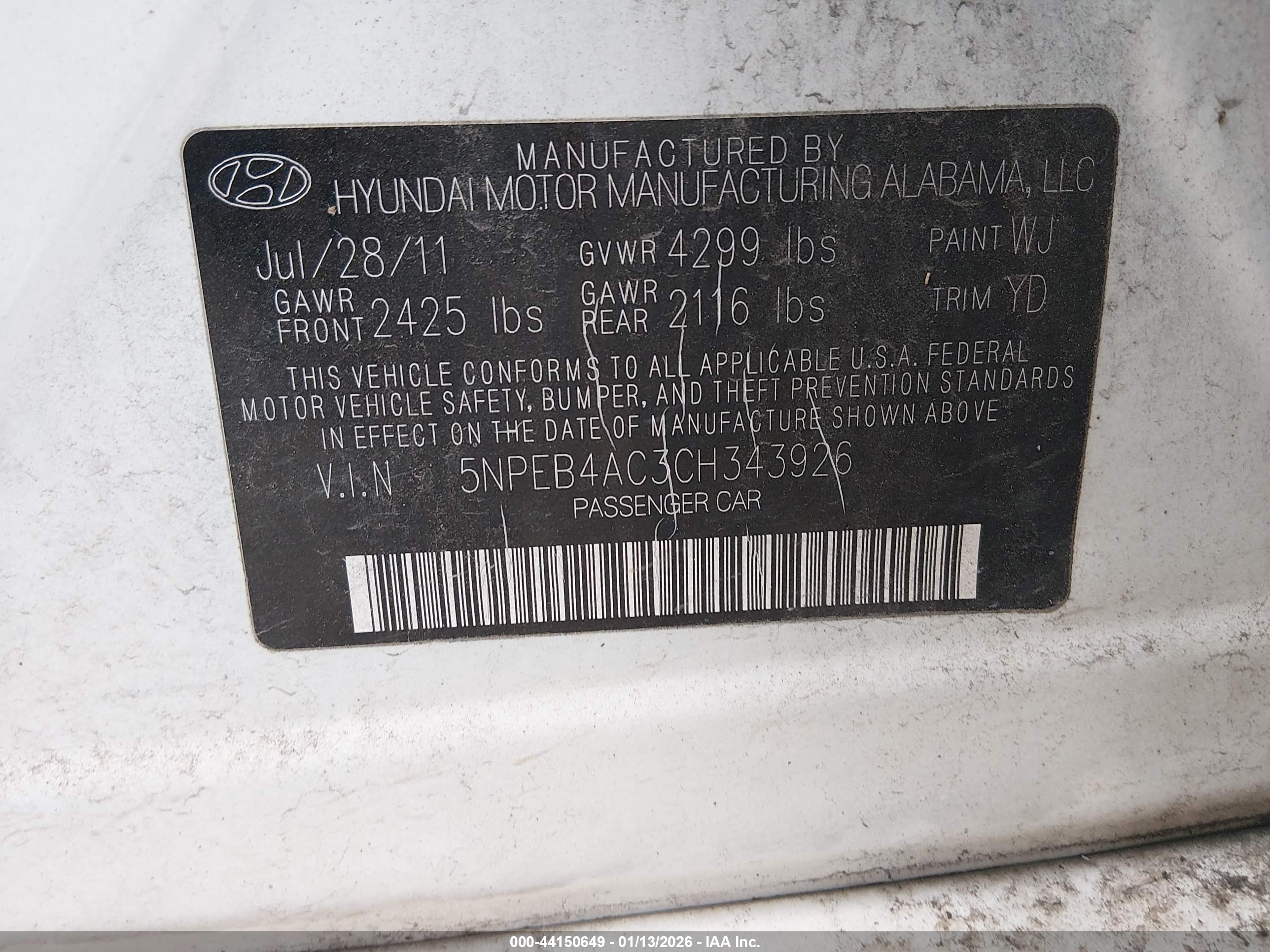 HYUNDAI SONATA image 9