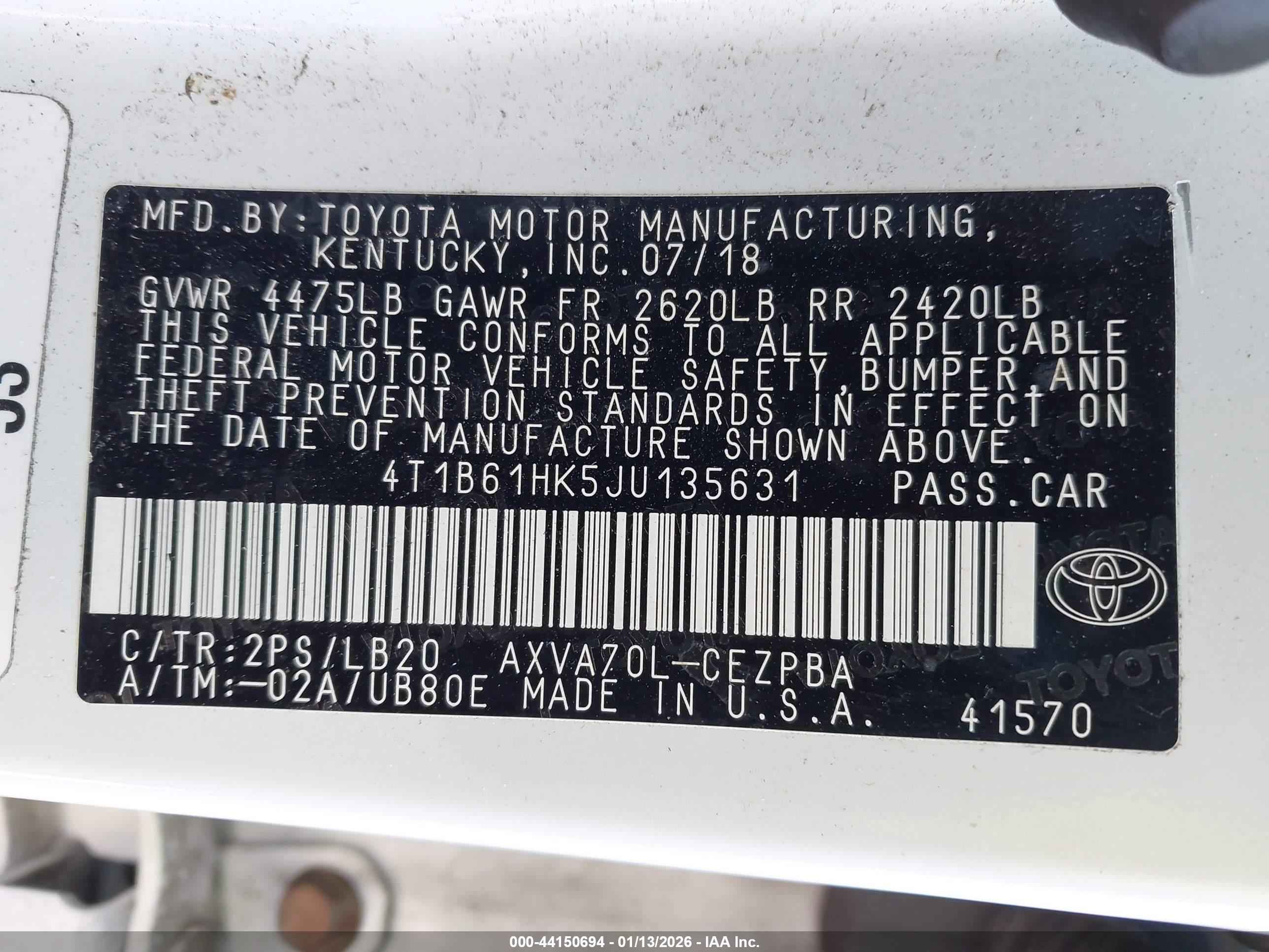 TOYOTA CAMRY image 9