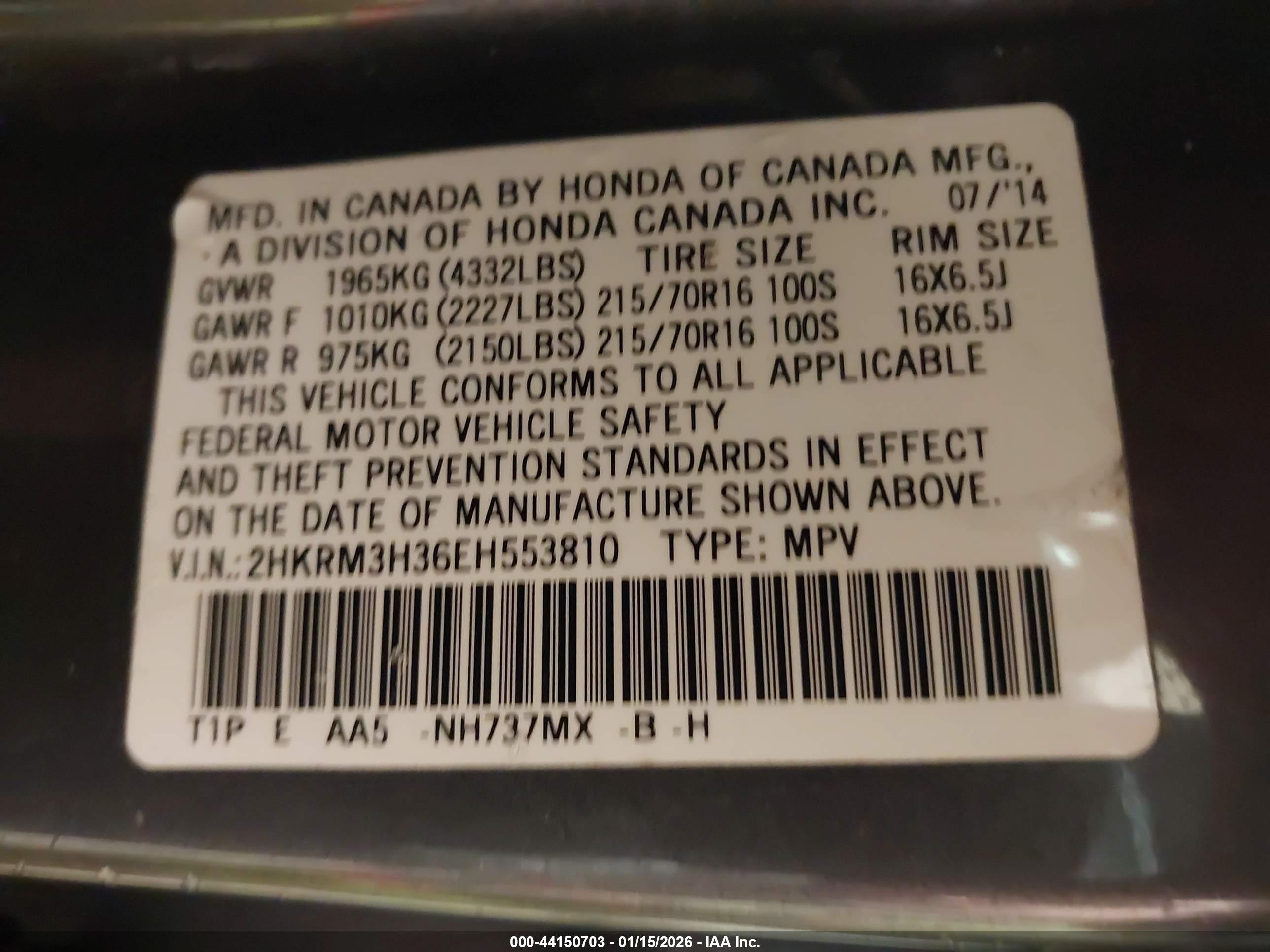 HONDA CR-V image 9