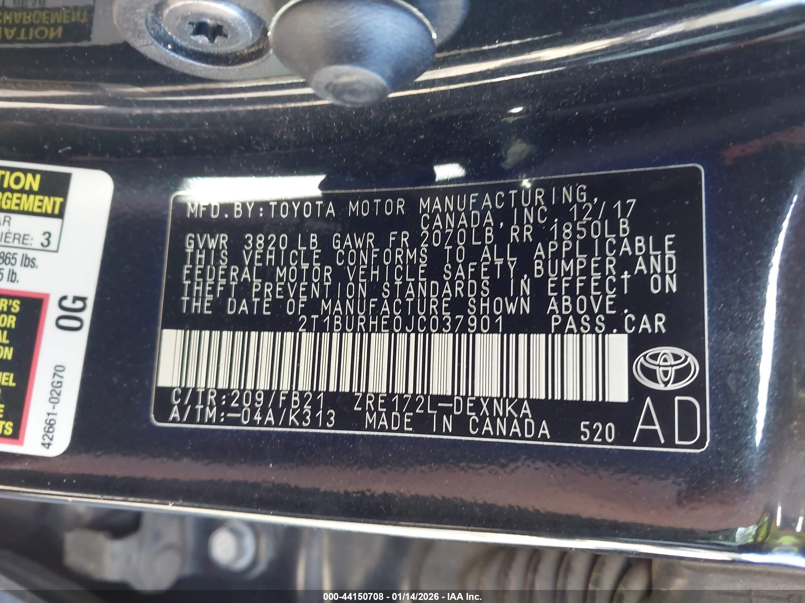 TOYOTA COROLLA image 9