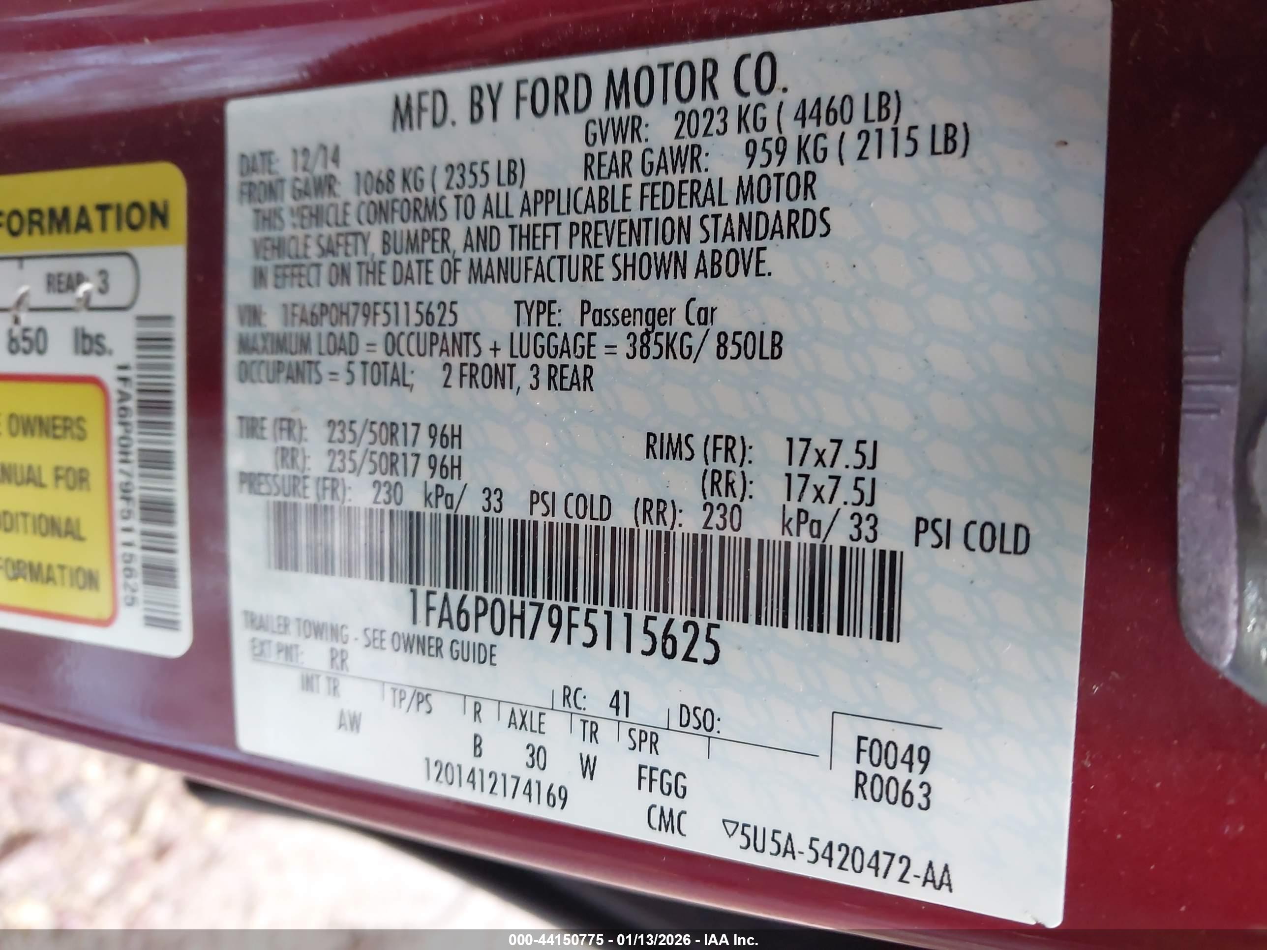 FORD FUSION image 9