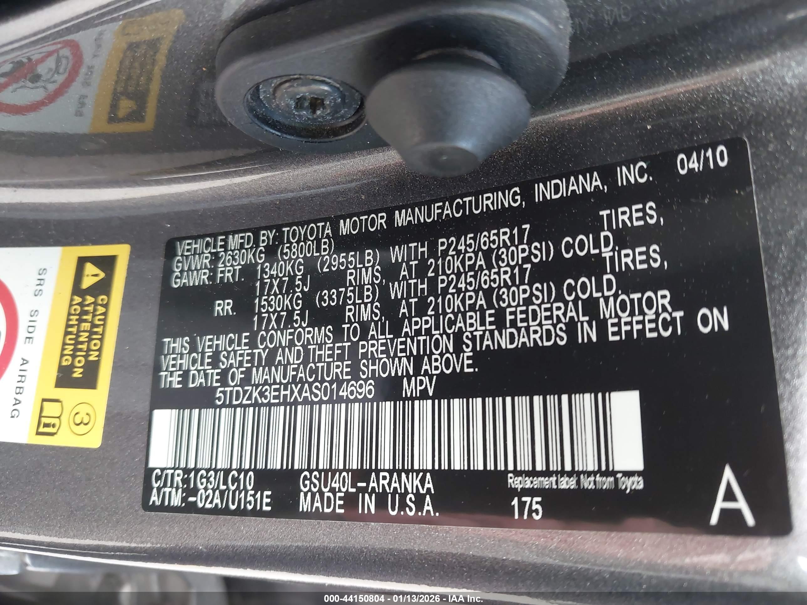 TOYOTA HIGHLANDER image 9