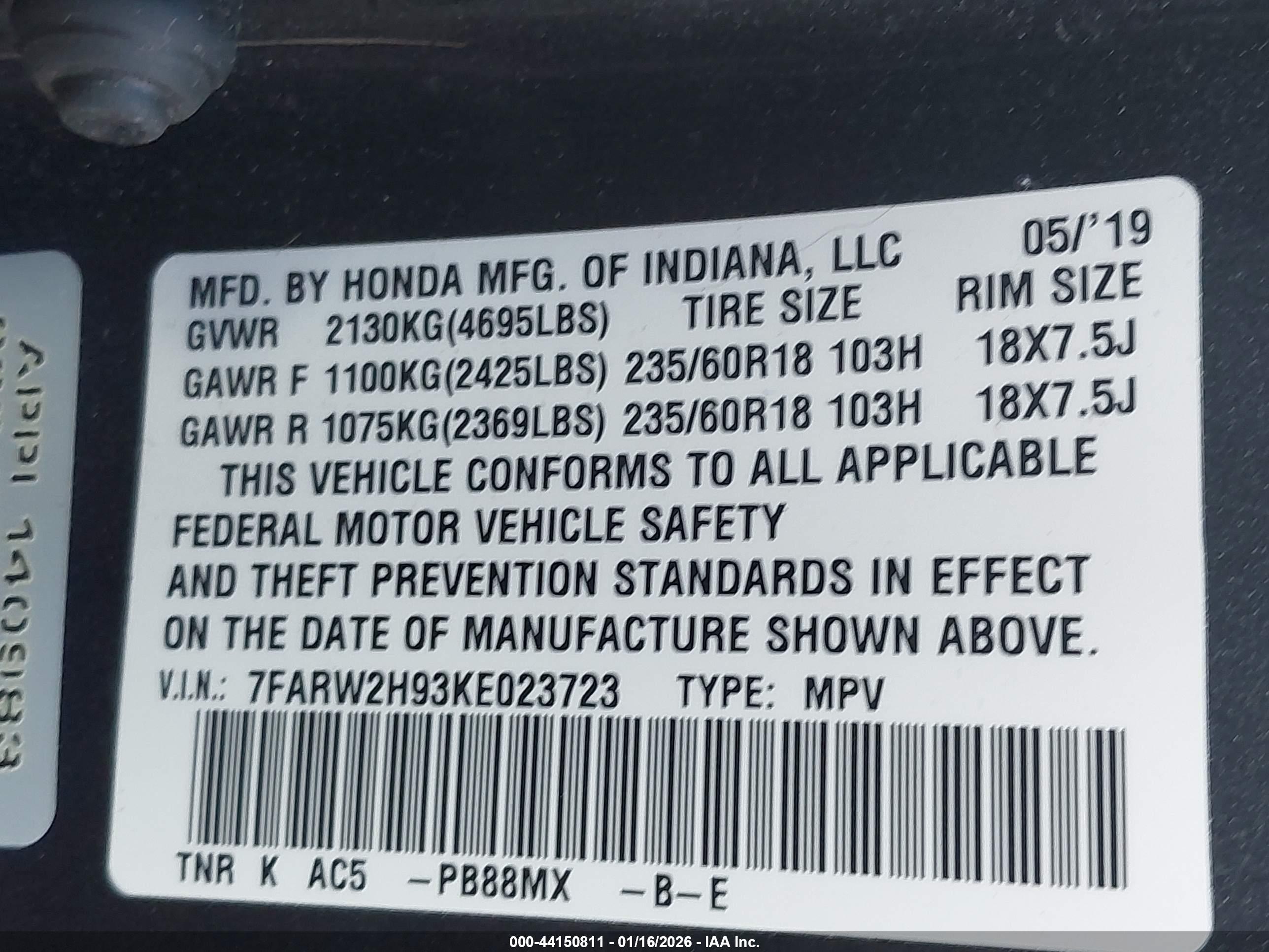 HONDA CR-V image 9