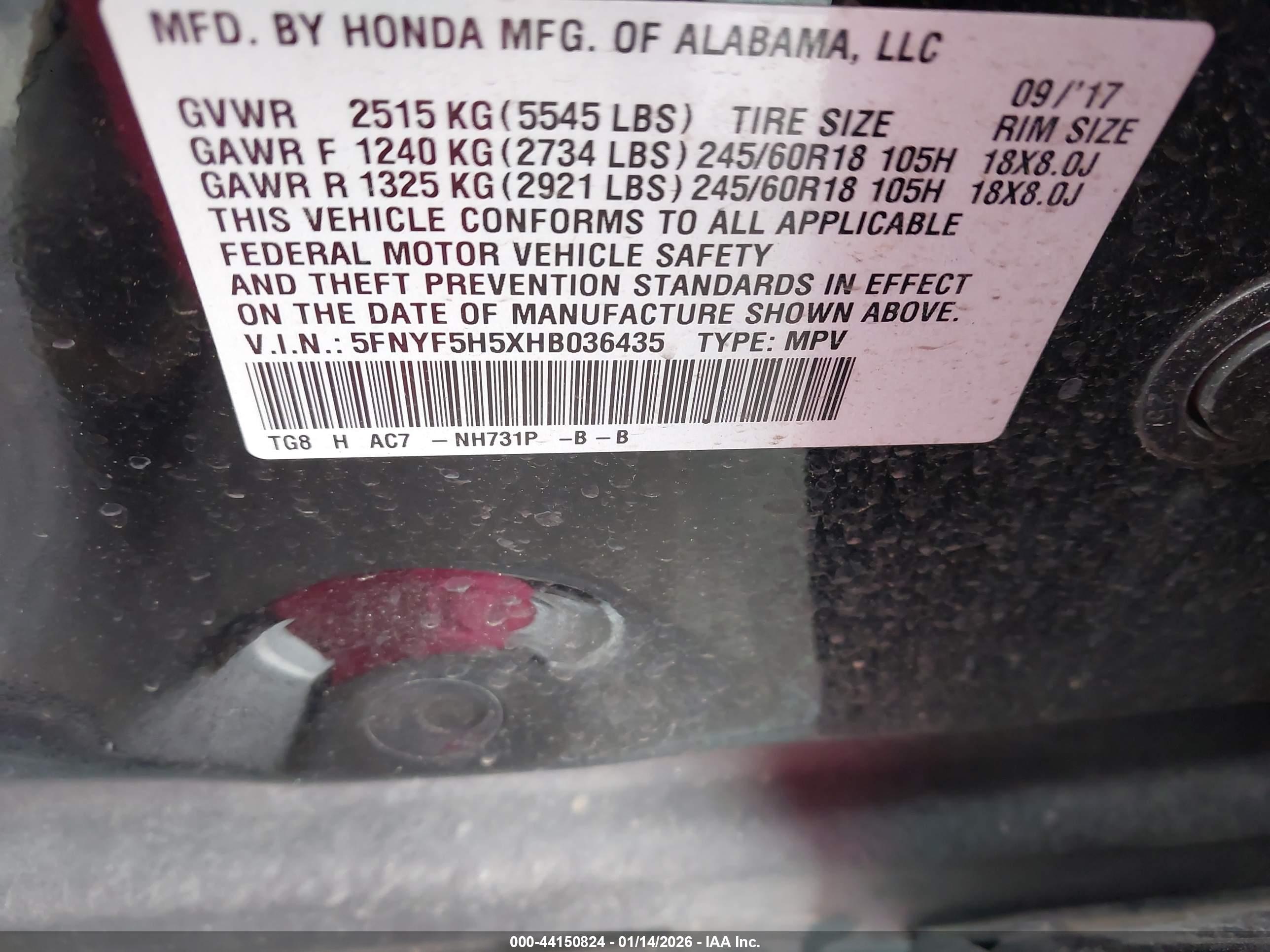 HONDA PILOT image 9