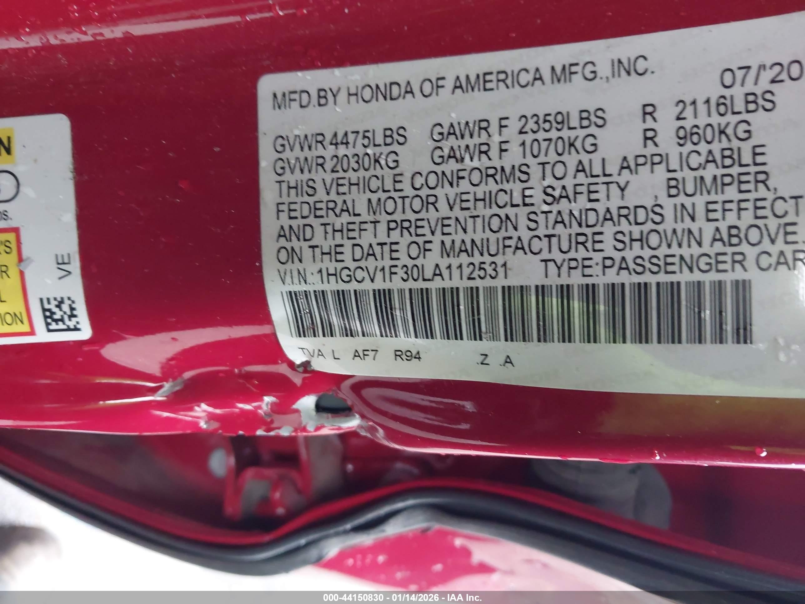 HONDA ACCORD image 9