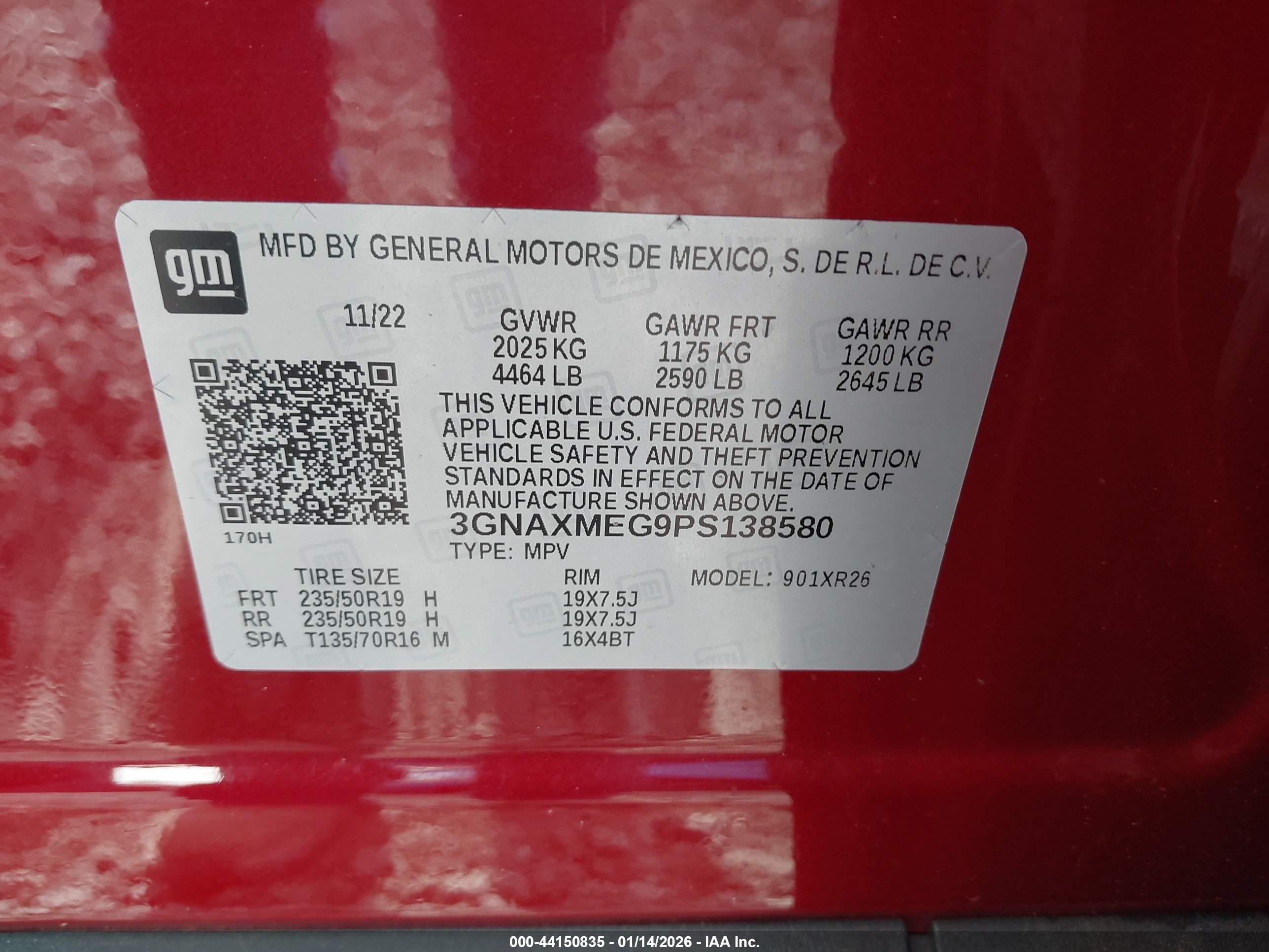 CHEVROLET EQUINOX image 9