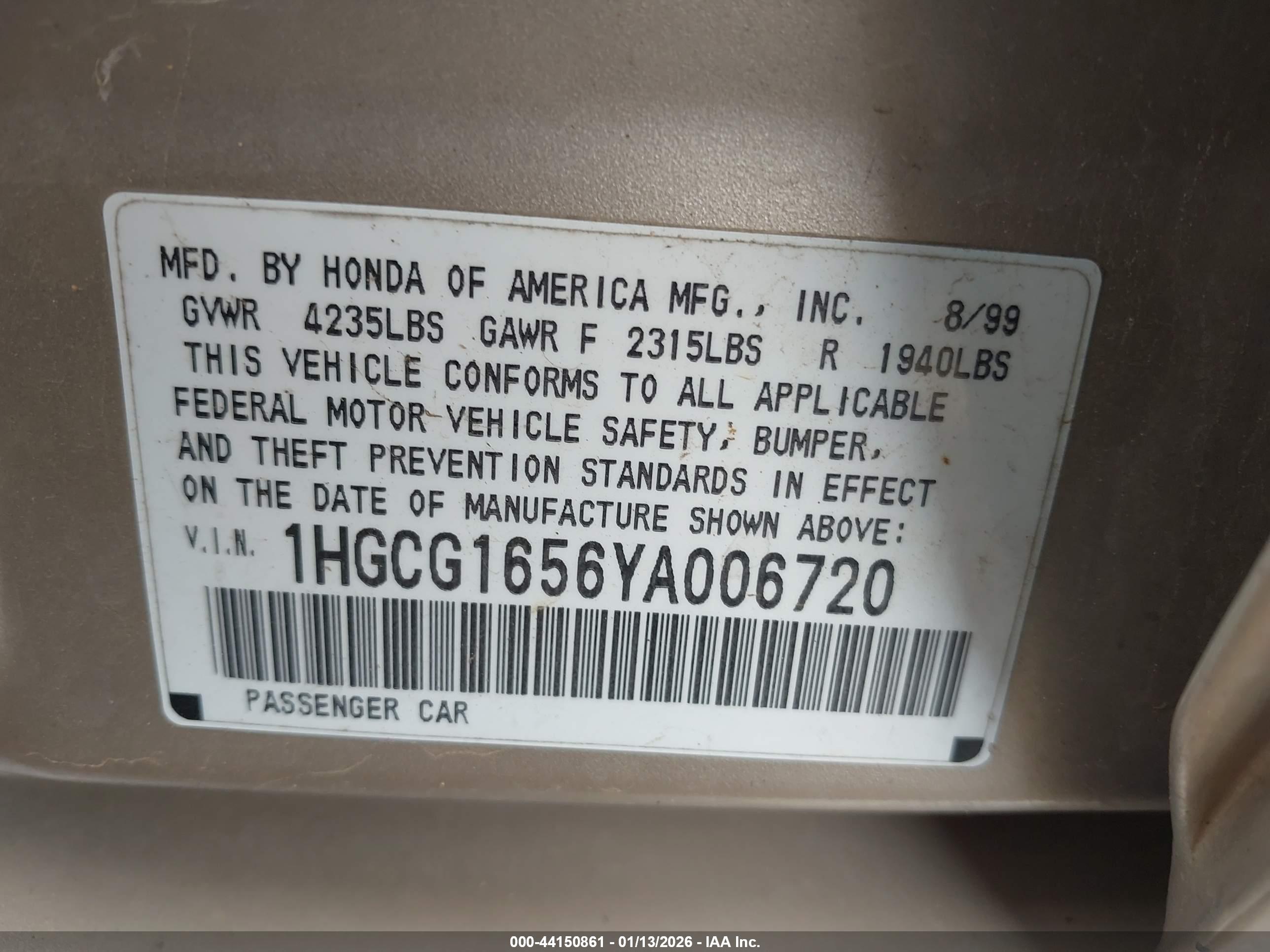 HONDA ACCORD image 9