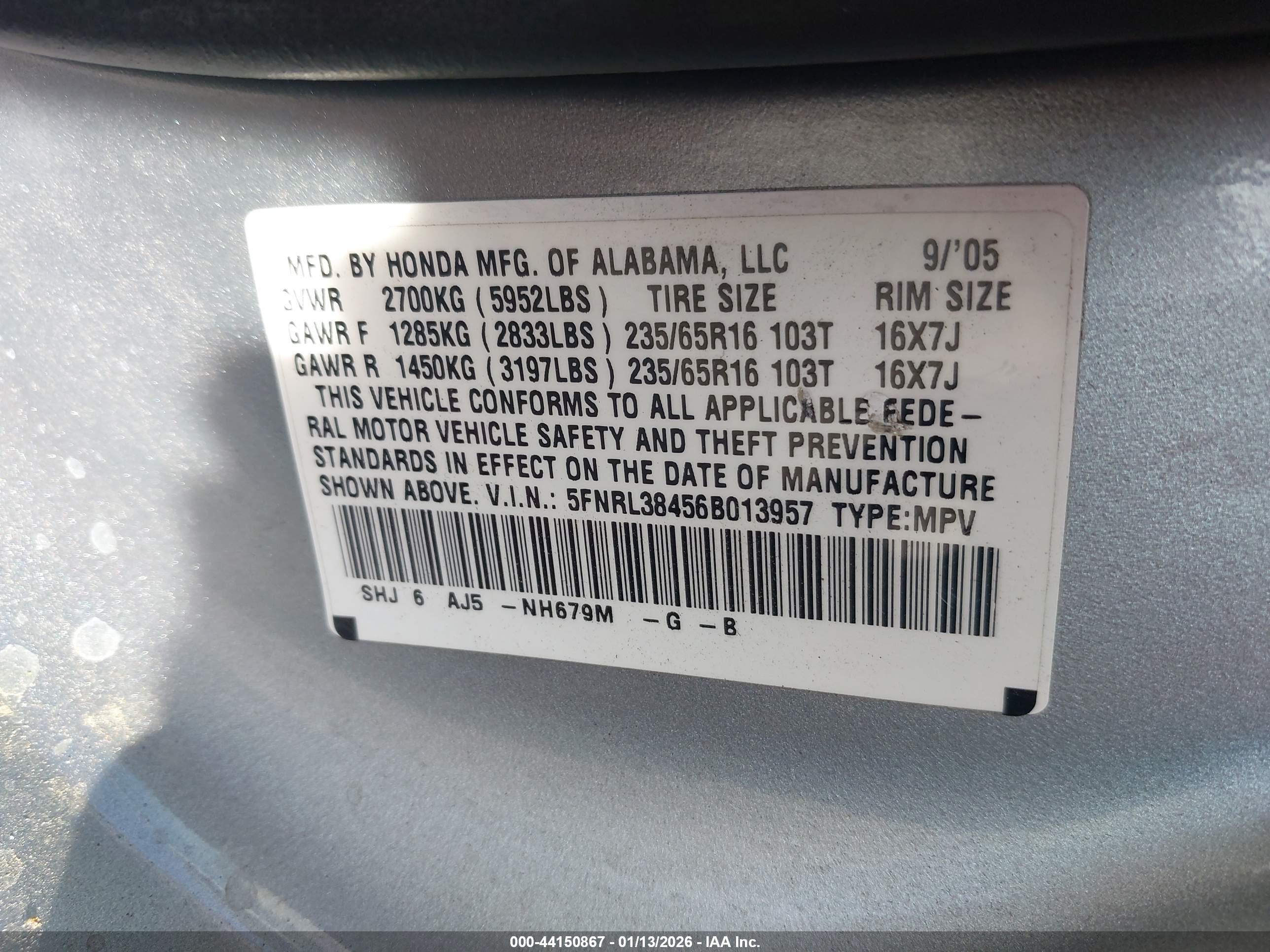 HONDA ODYSSEY image 9