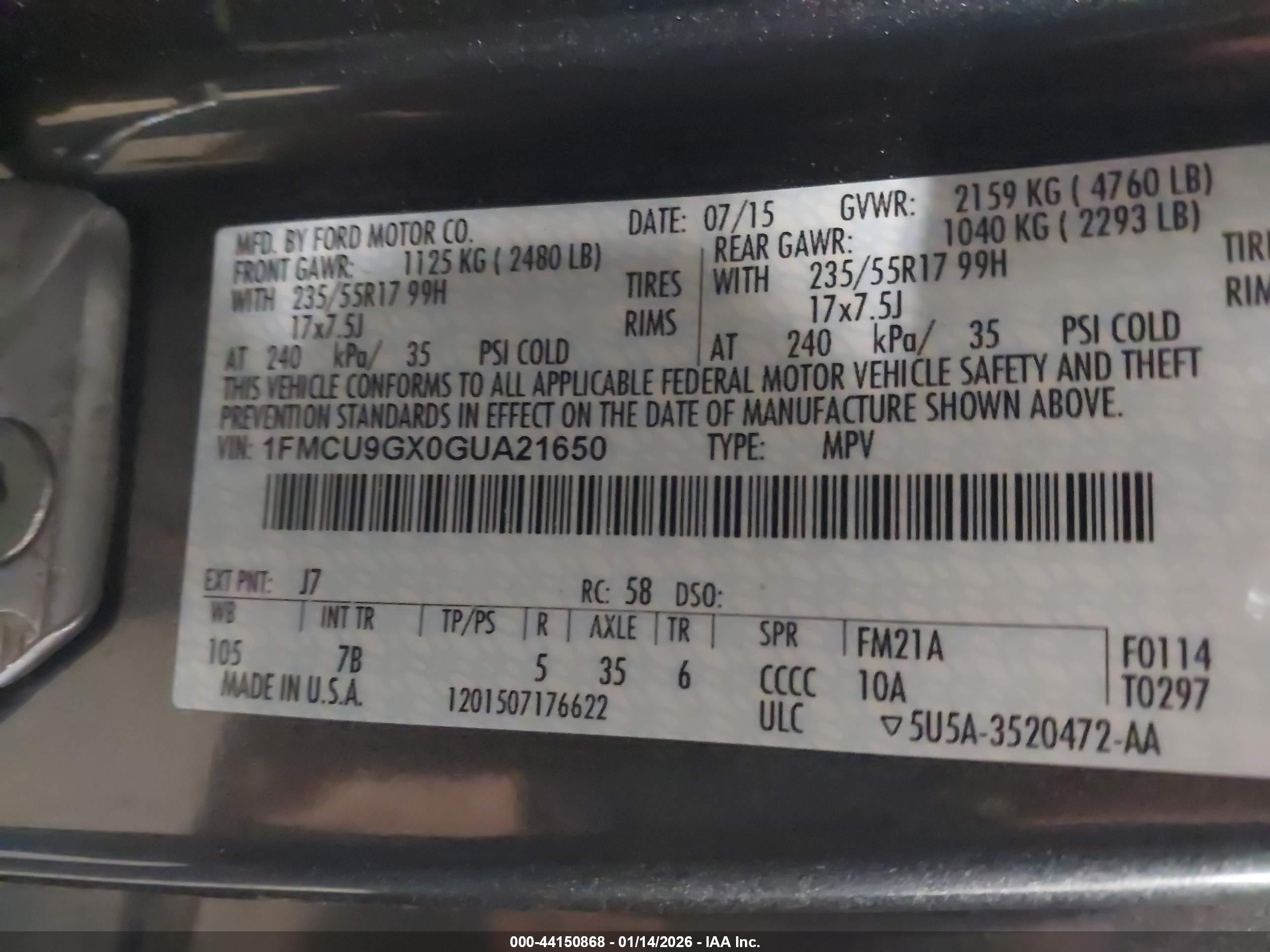 FORD ESCAPE image 9